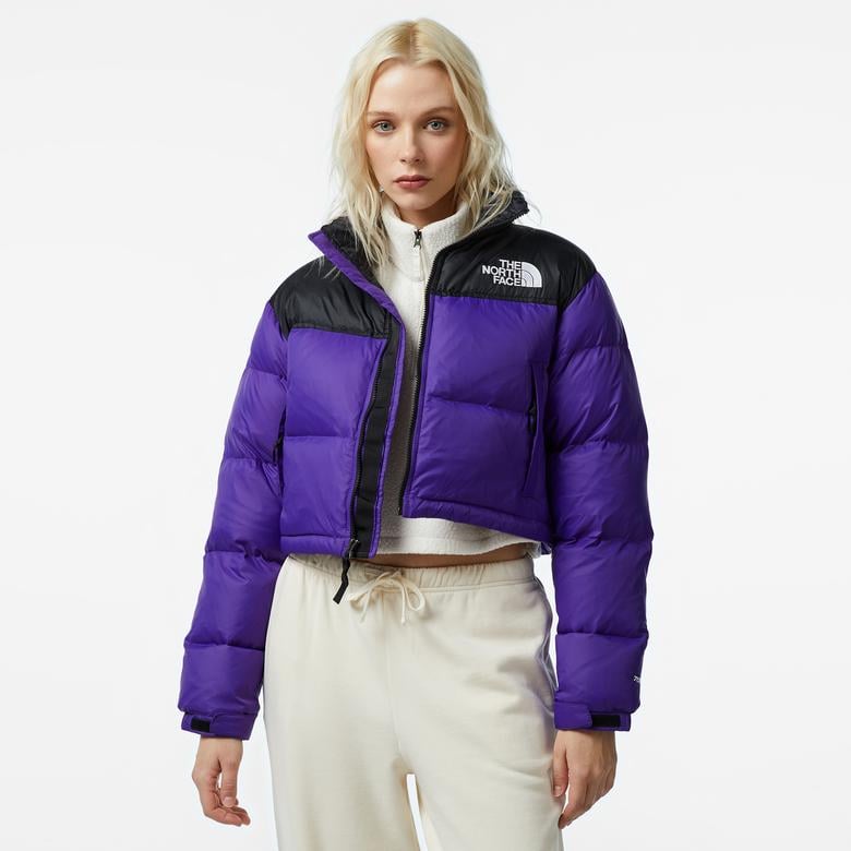 The North Face Nuptse Kadın Mor Mont