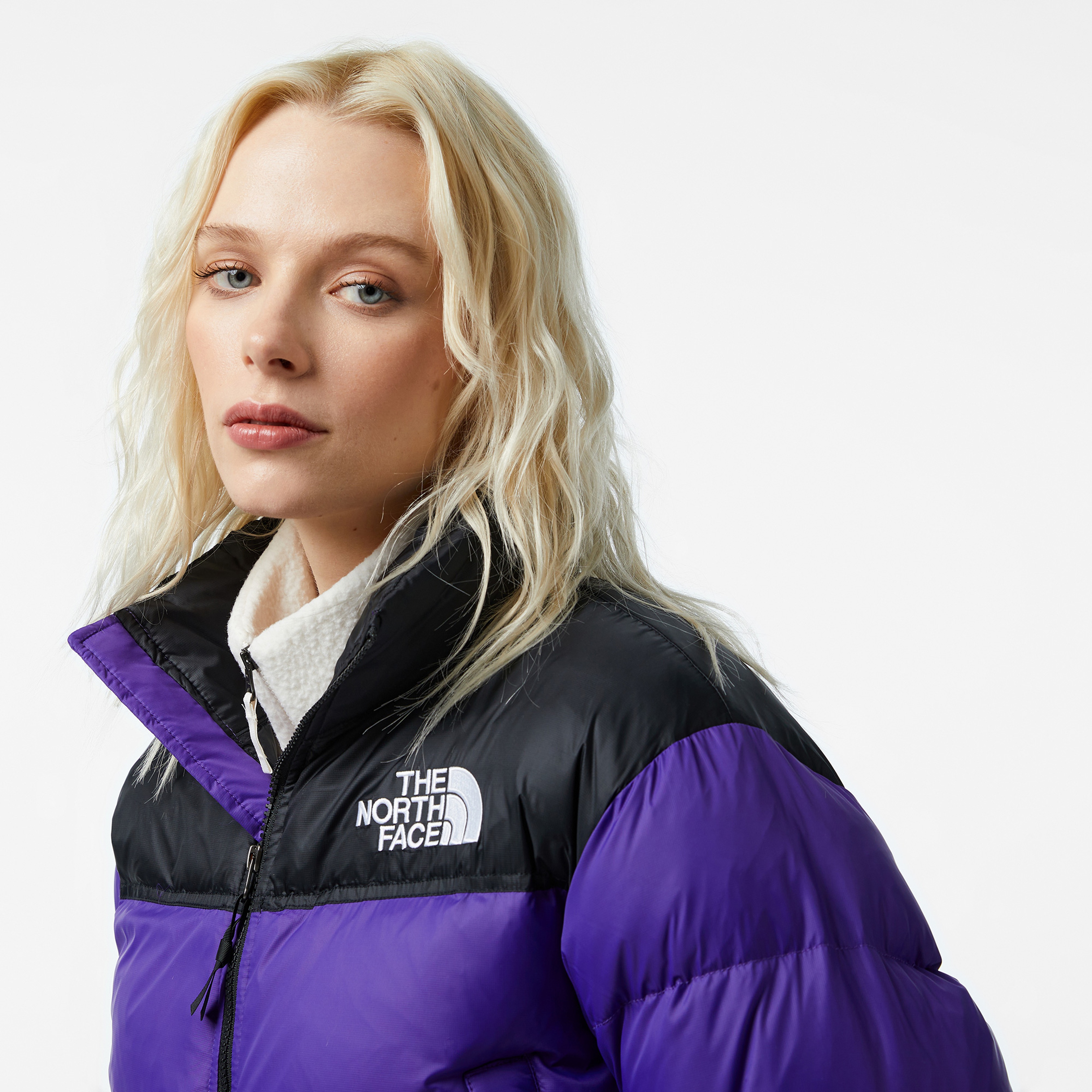 The North Face Nuptse Kadın Mor Mont