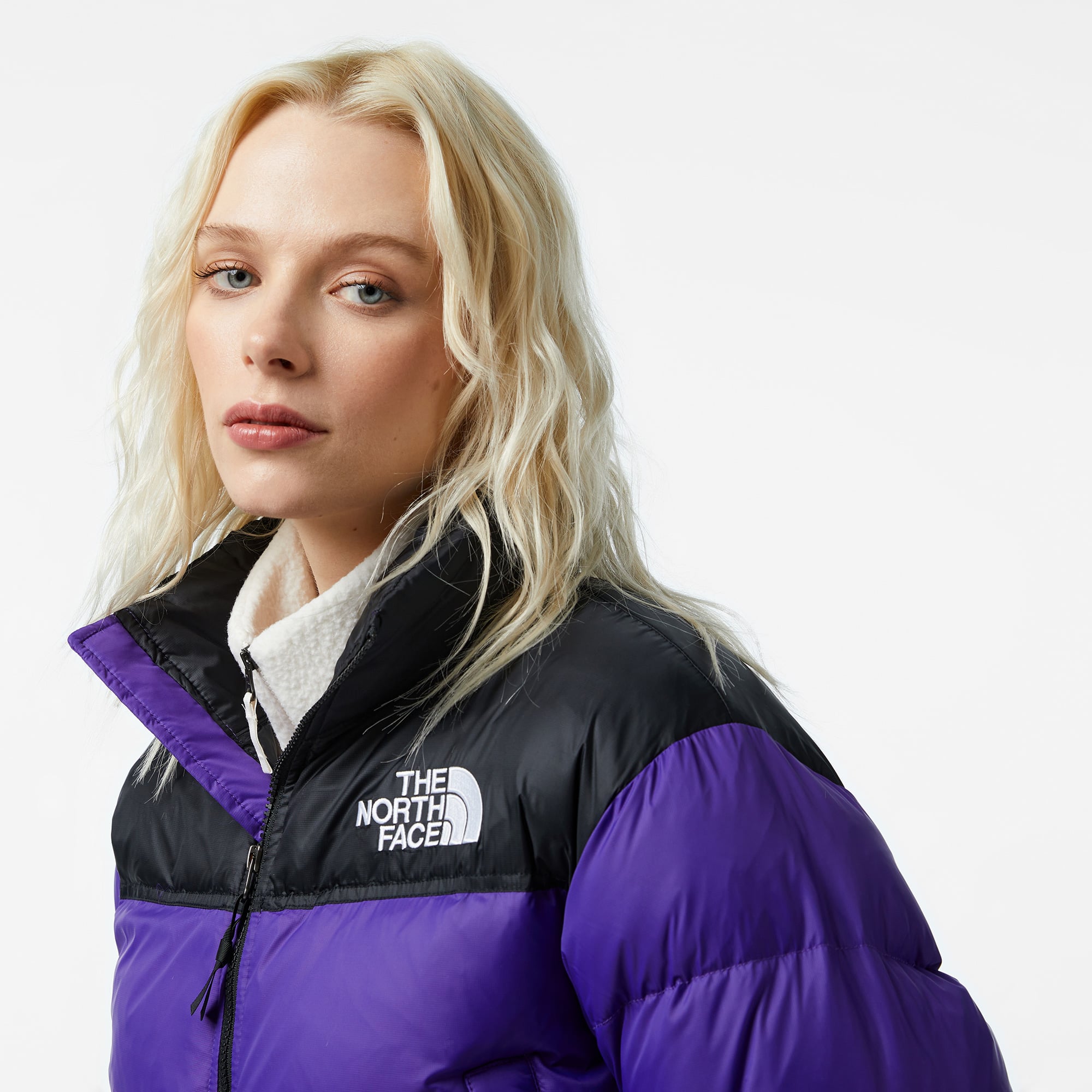 The North Face Nuptse Kadın Mor Mont
