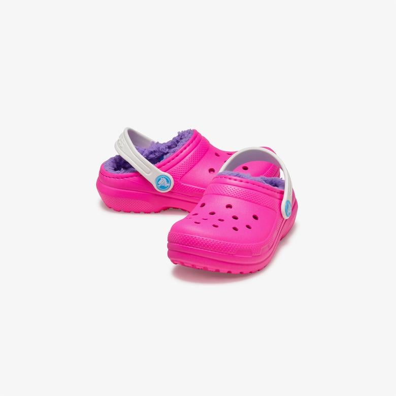 Crocs Classic Lined Clog Çocuk Pembe Terlik