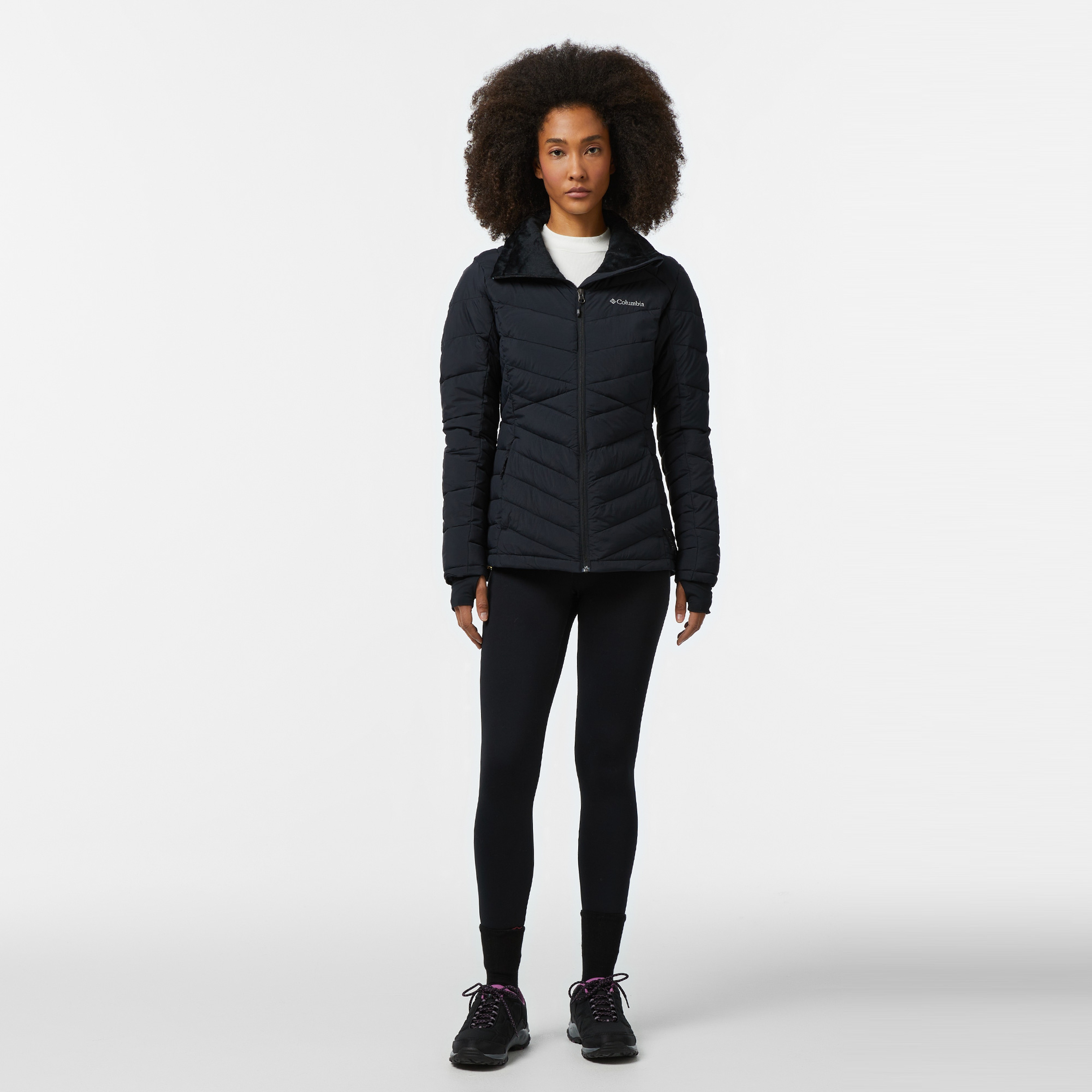 Columbia Joy Peak Full Zip Çocuk Siyah Mont