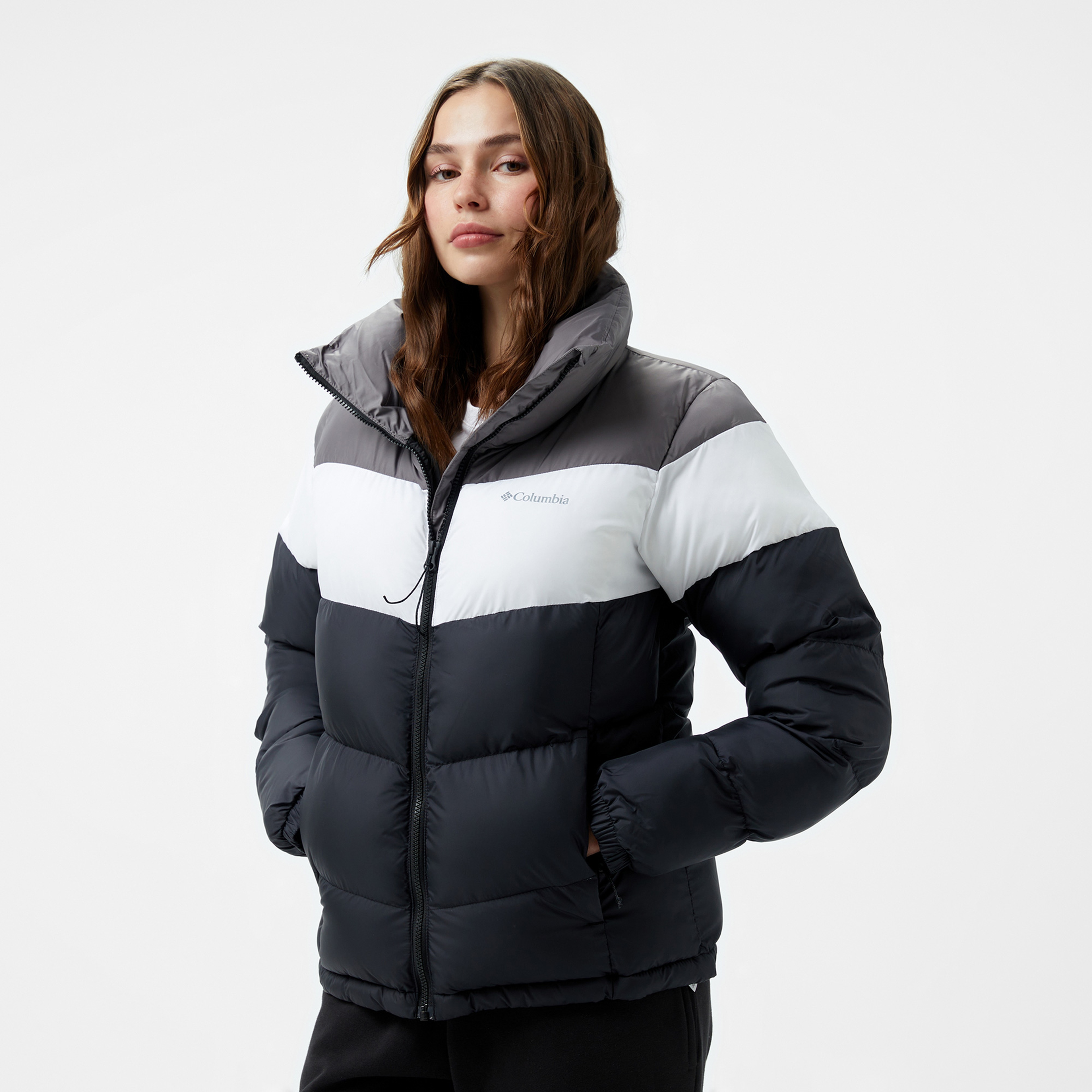 Columbia Puffect Colorblock Kadın Siyah Mont