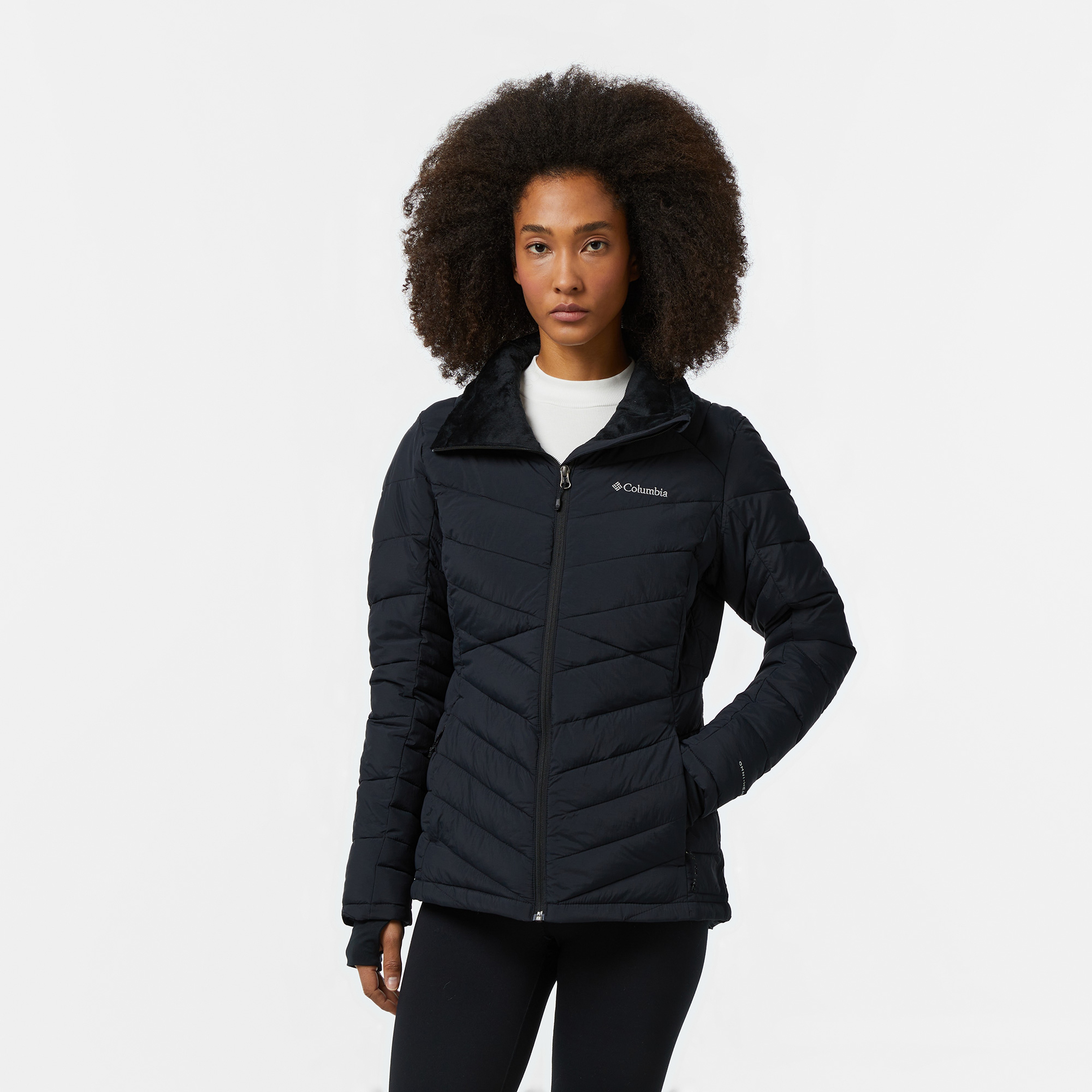 Columbia Joy Peak Full Zip Çocuk Siyah Mont