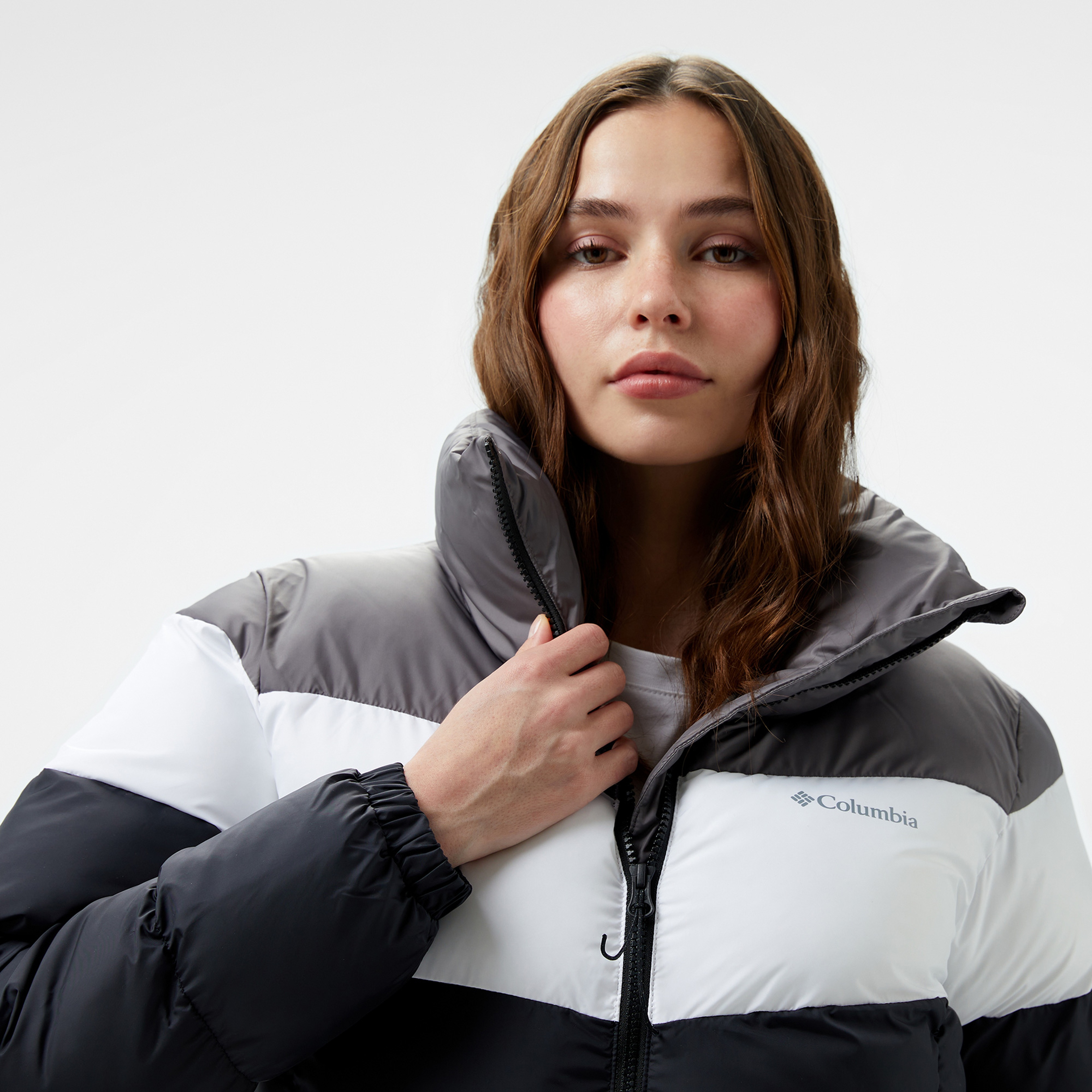 Columbia Puffect Colorblock Kadın Siyah Mont