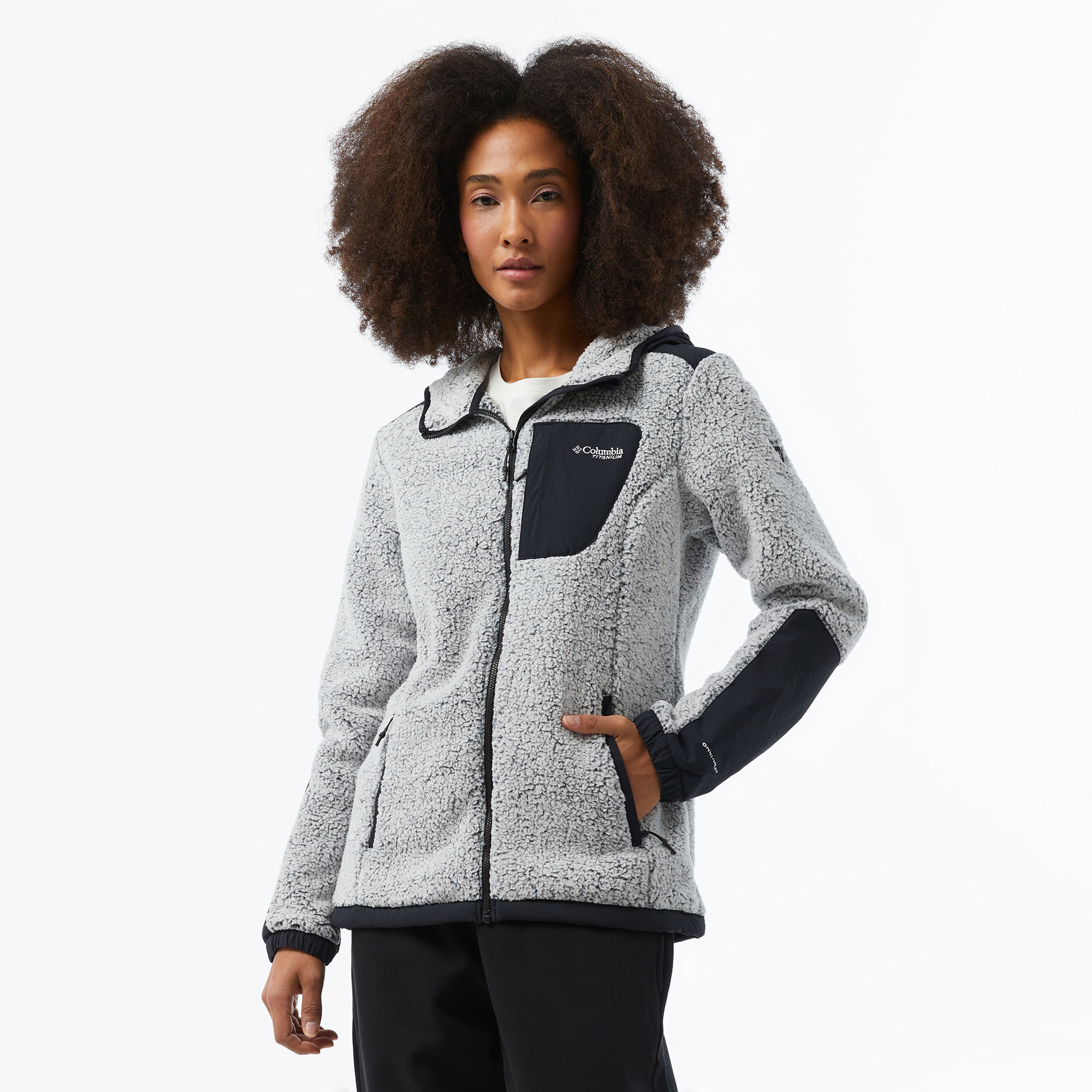 Columbia Arctic Crest Sherpa Full Zip Çocuk Beyaz Mont