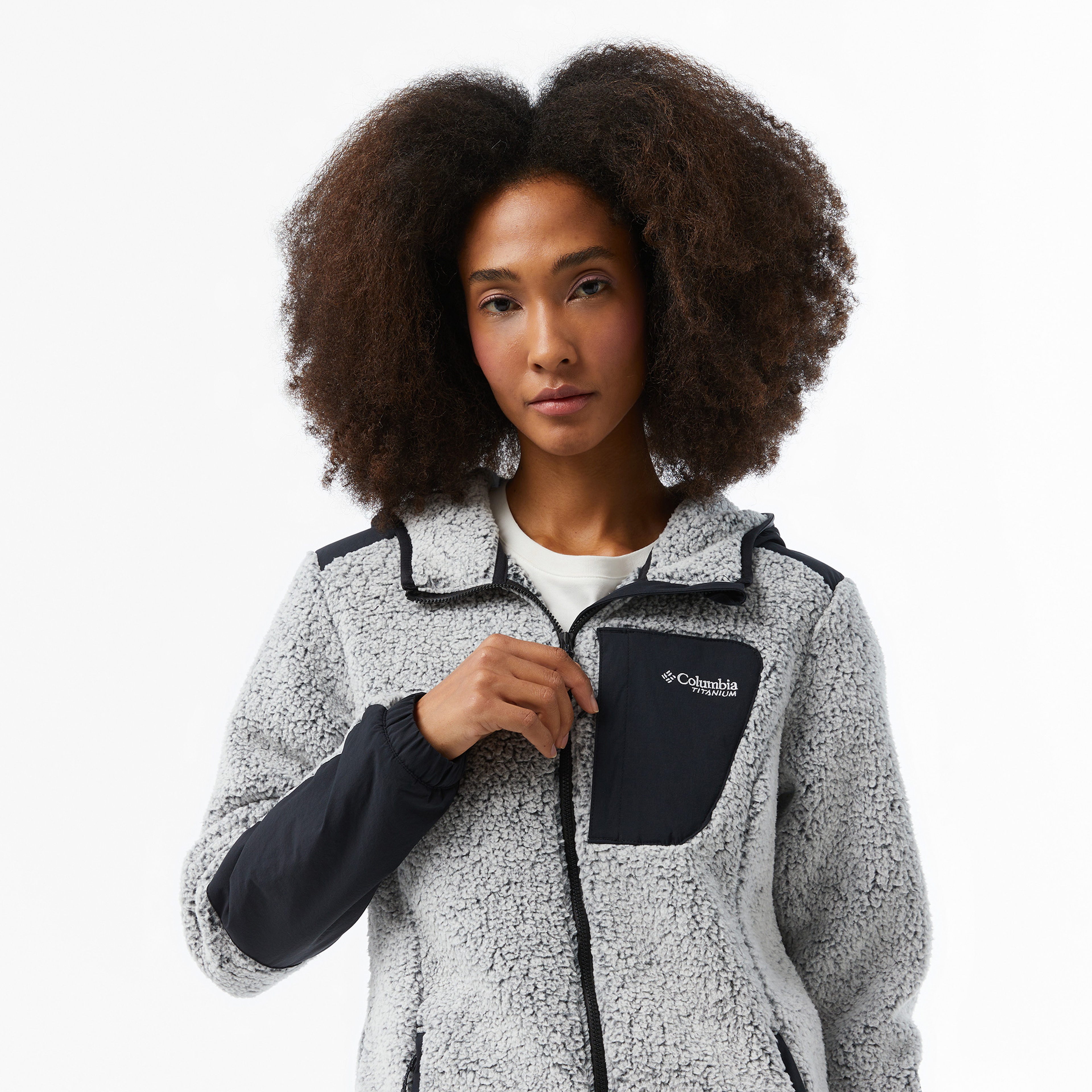 Columbia Arctic Crest Sherpa Full Zip Çocuk Beyaz Mont