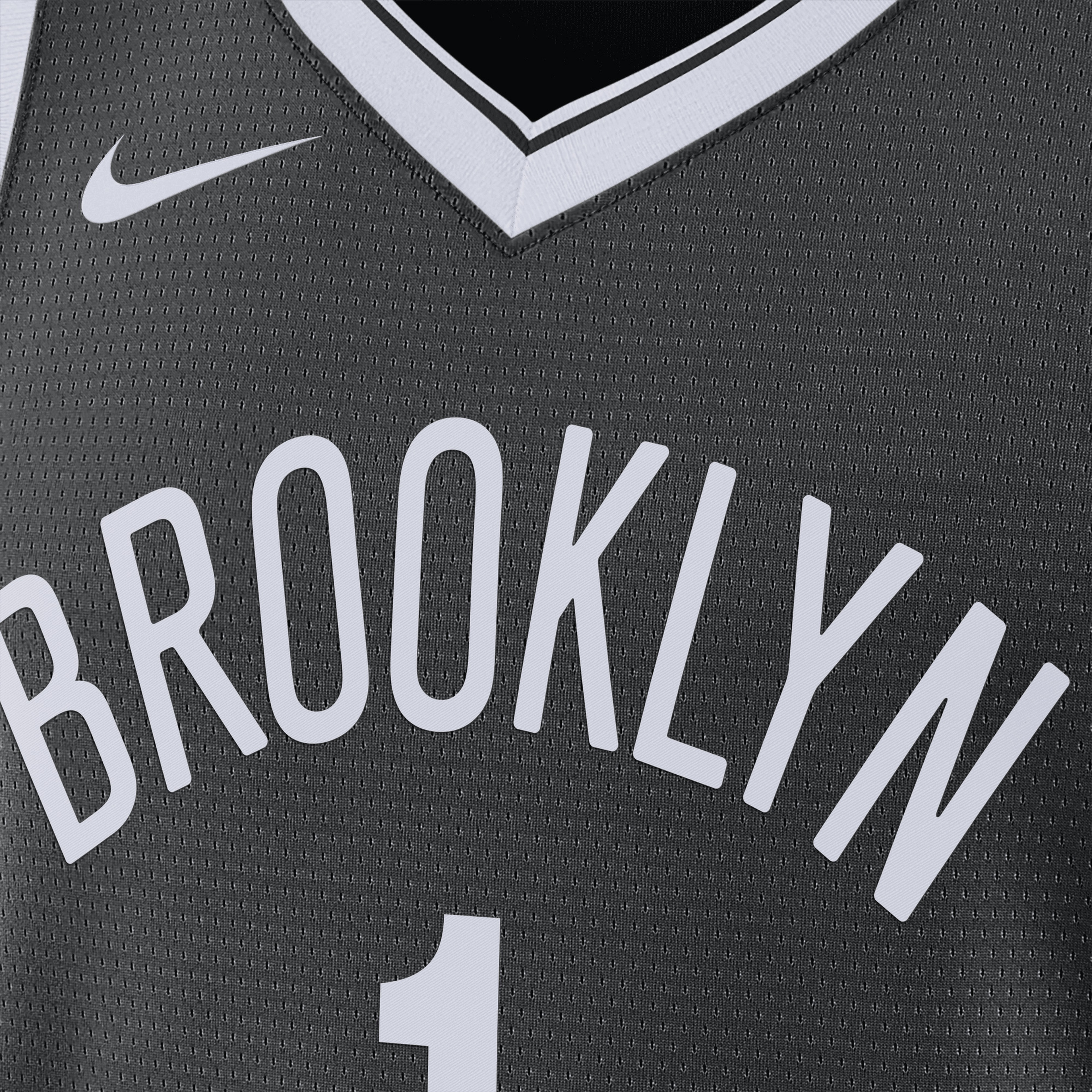 Nike Brooklyn Nets Swingman Icon Erkek Siyah Basketbol Forması