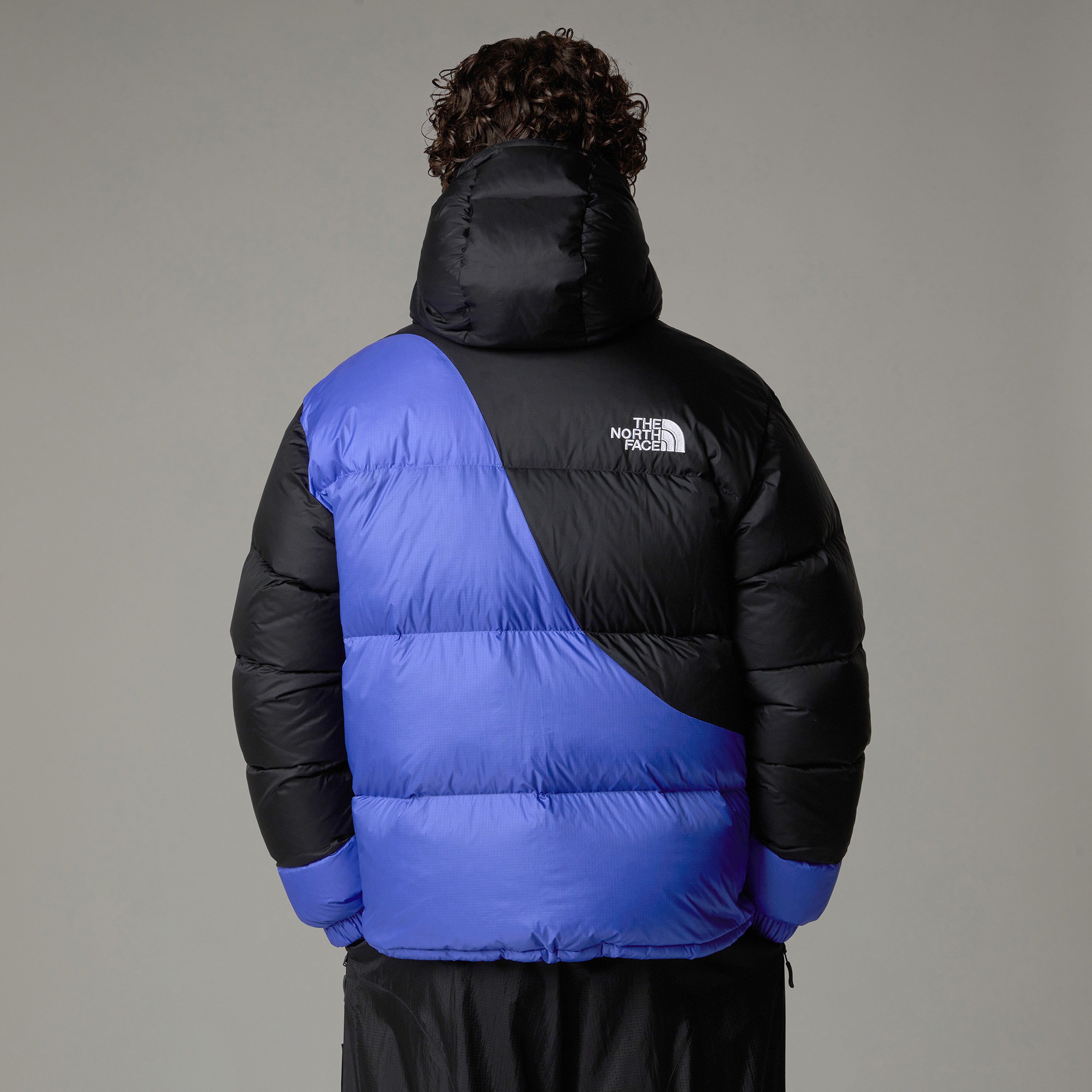 The North Face Down Puffer Erkek Siyah/Mavi Outdoor Mont