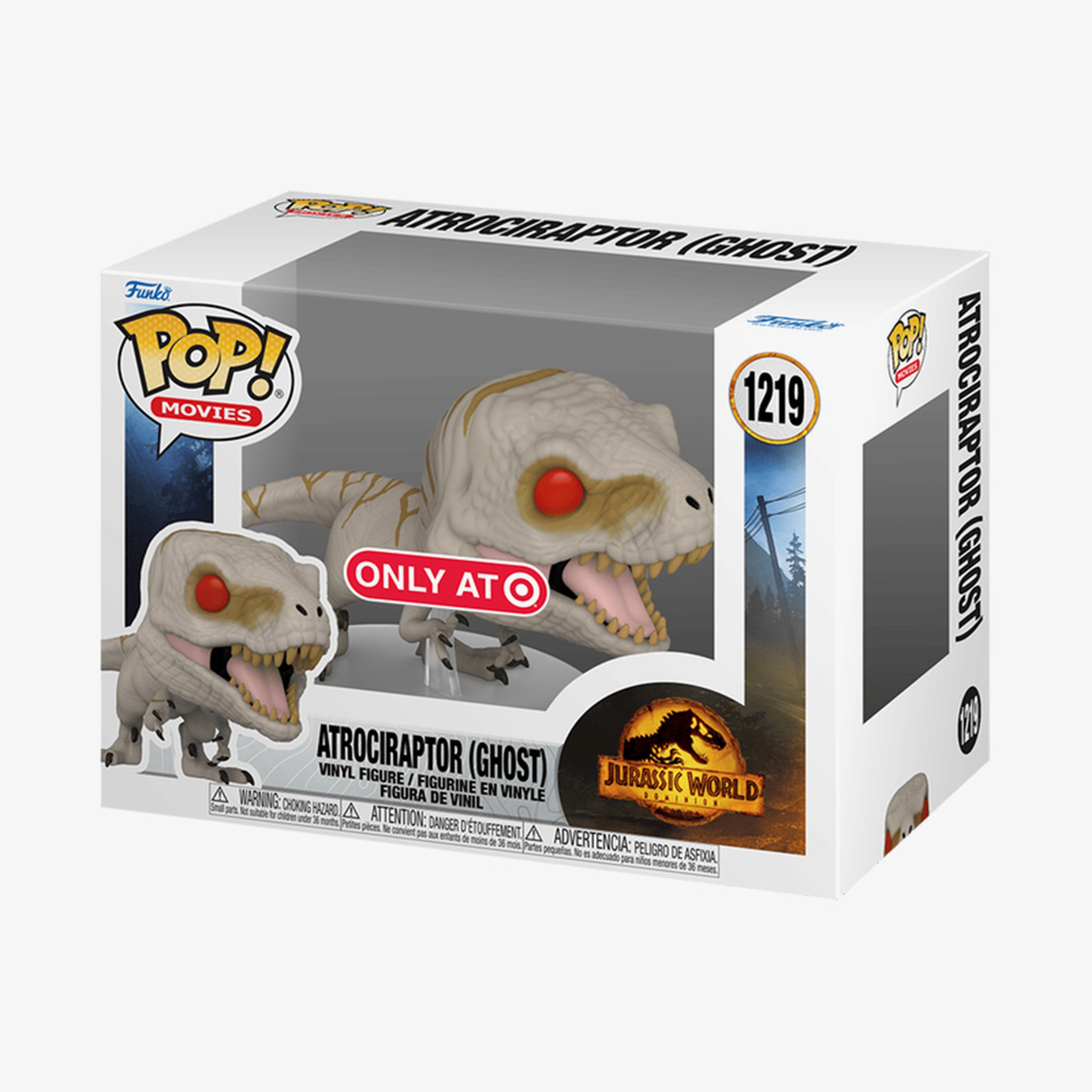 Funko Pop Movies: Jurassic World 3 - Atrociraptor (Ghost) Figür