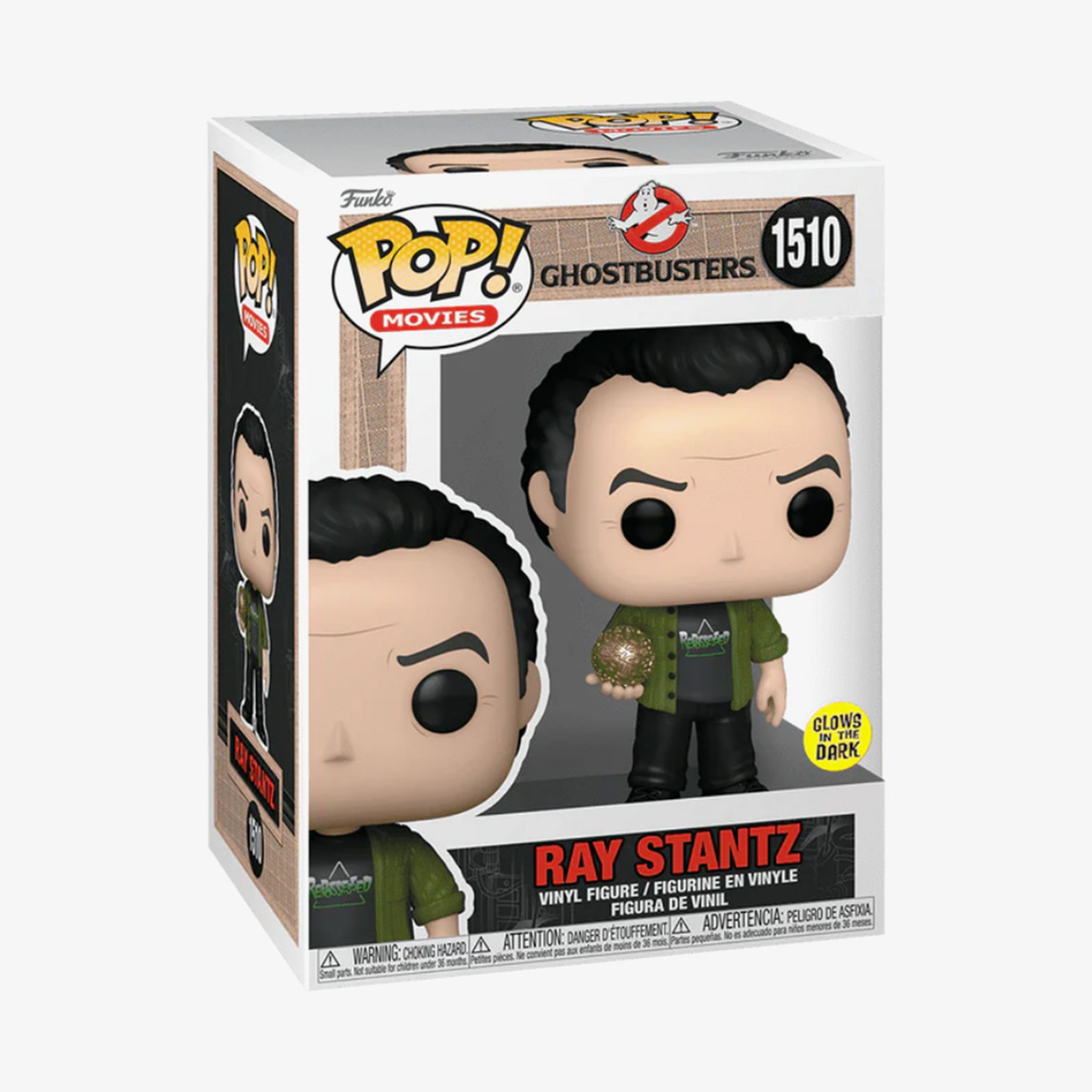 Funko Pop Columbia Pictures Movies: Ghostbusters - Ray Stantz (Glow) Figür