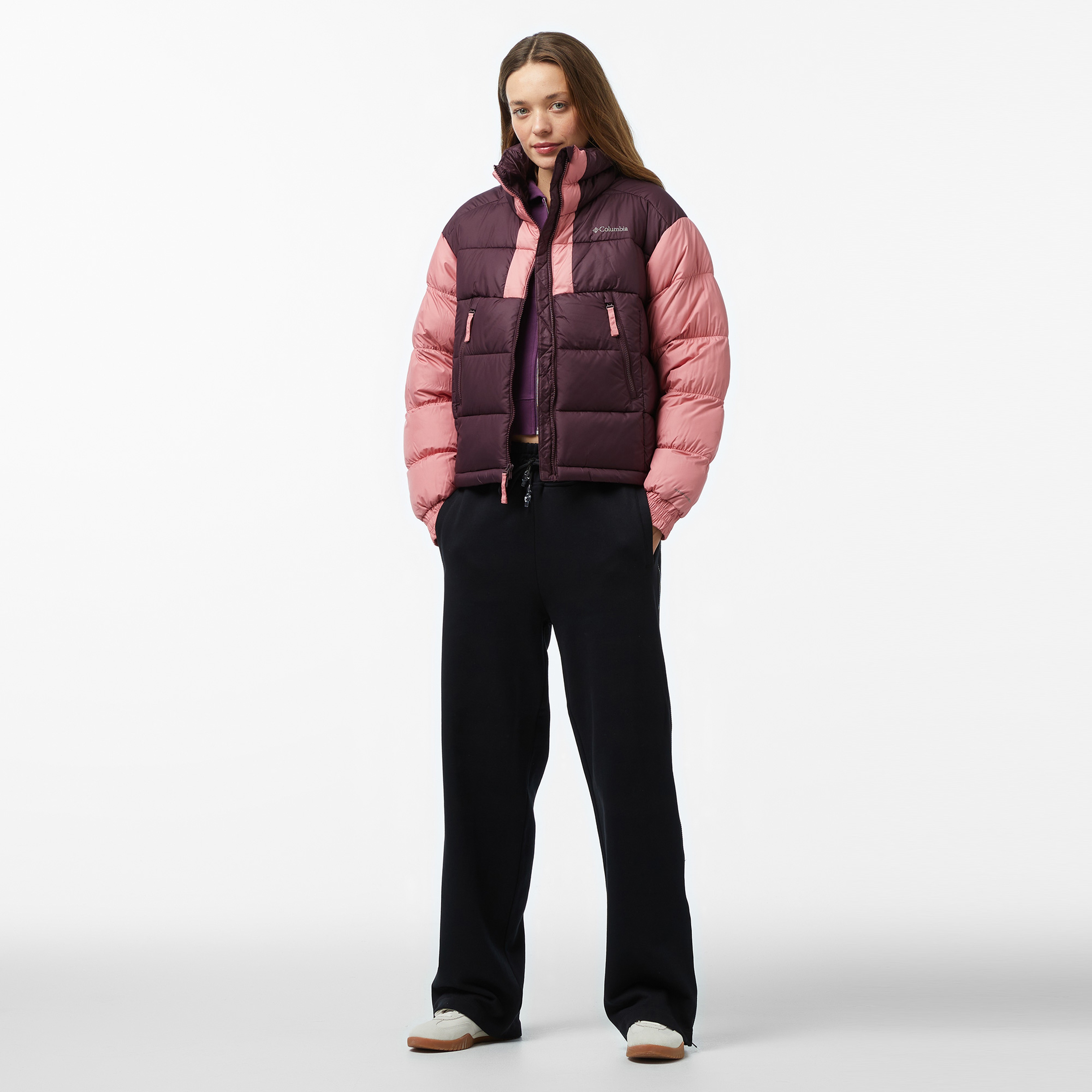 Columbia Pike Lake Cropped Kadın Kırmızı Mont