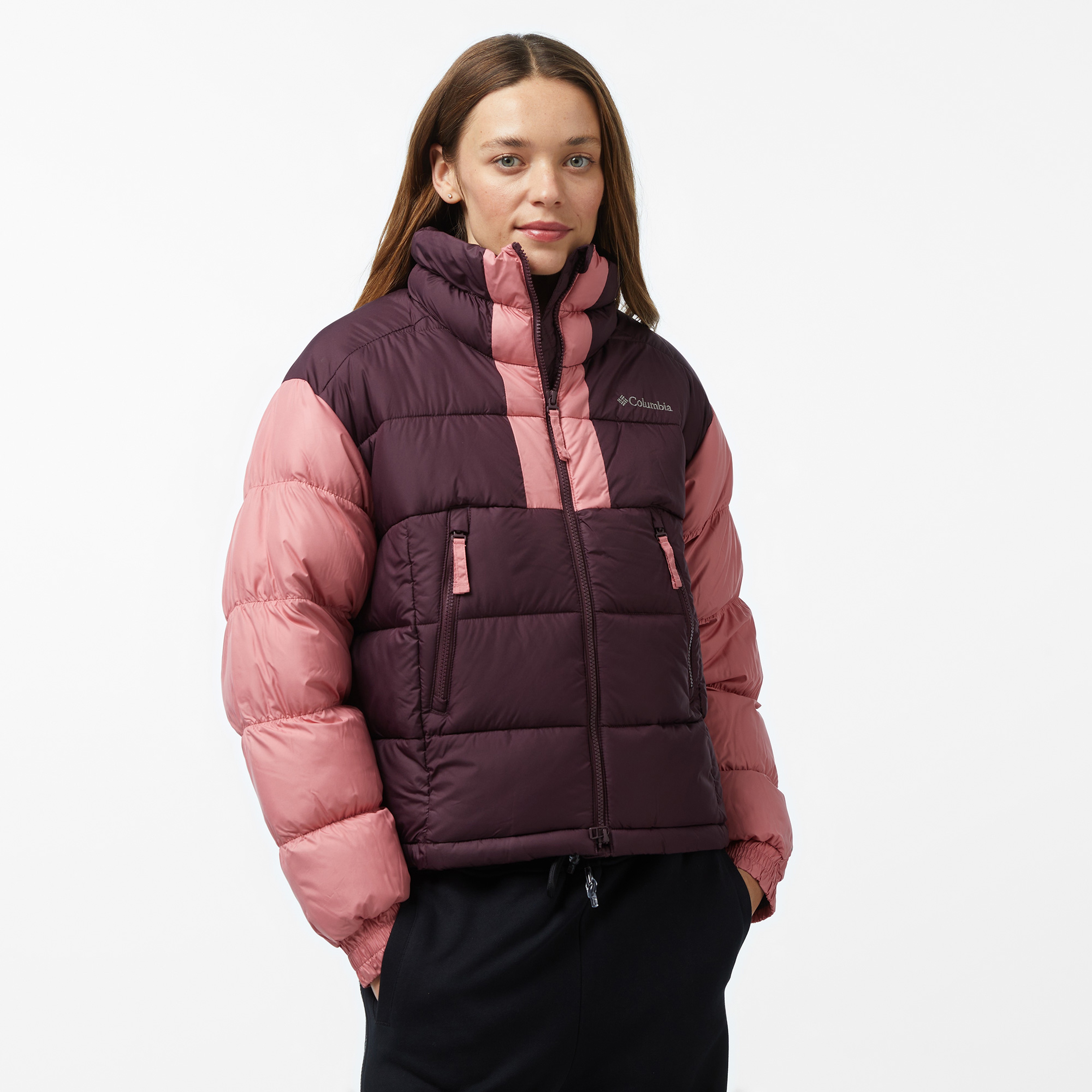 Columbia Pike Lake Cropped Kadın Kırmızı Mont