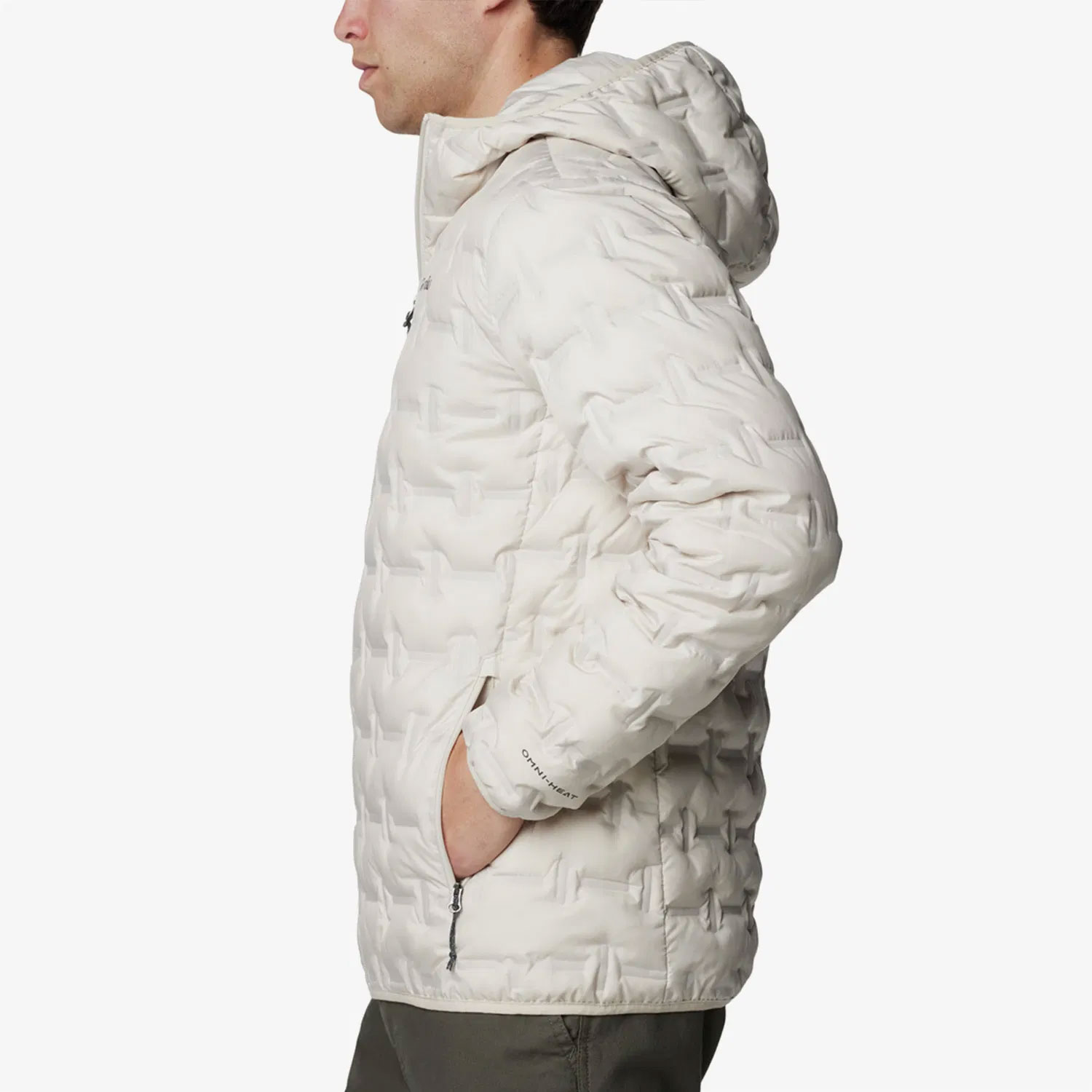 Columbia Delta Ridge II Down Hooded Erkek Krem Mont