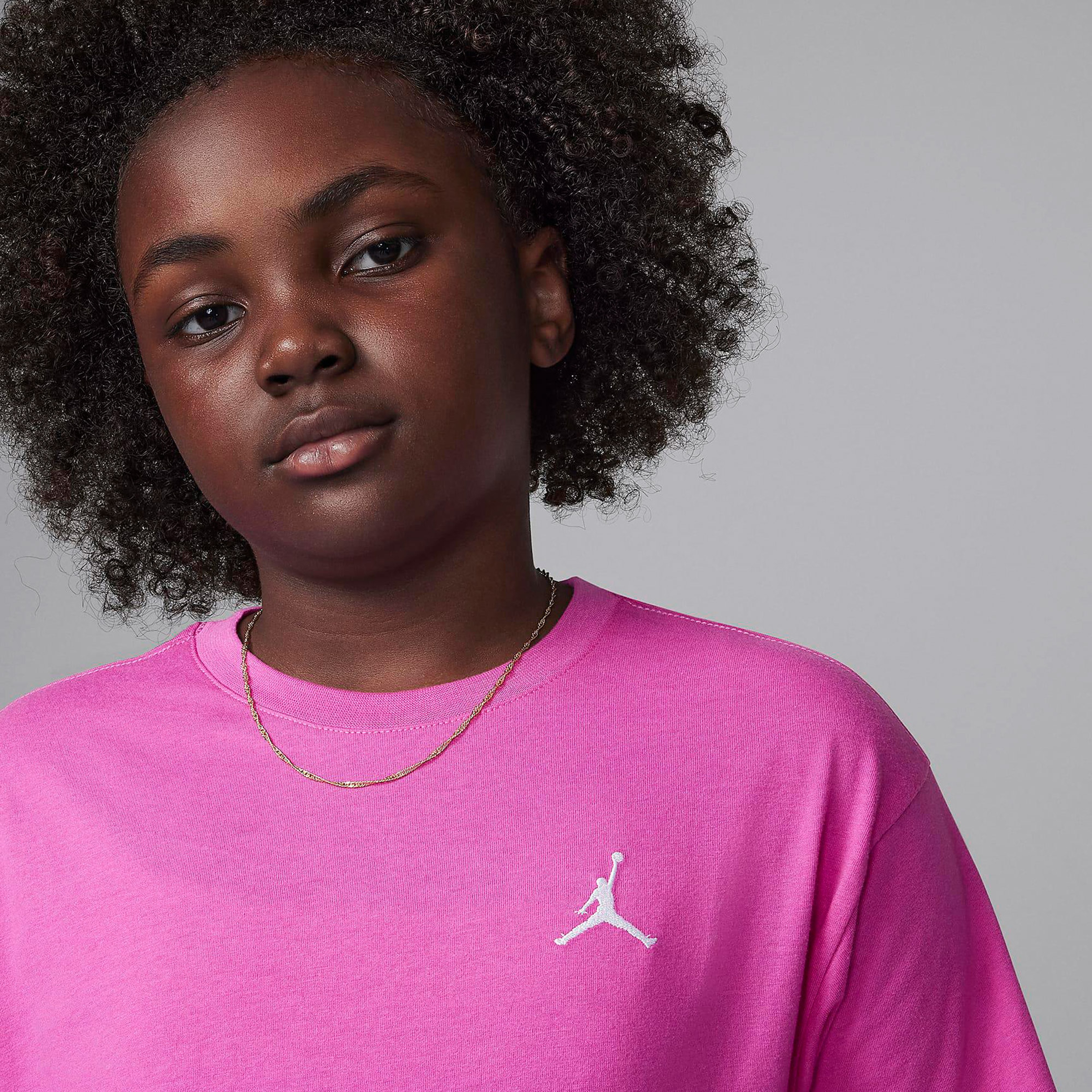 Jordan Jdg Mj Brklyn Essentials Ss Çocuk Pembe T-Shirt