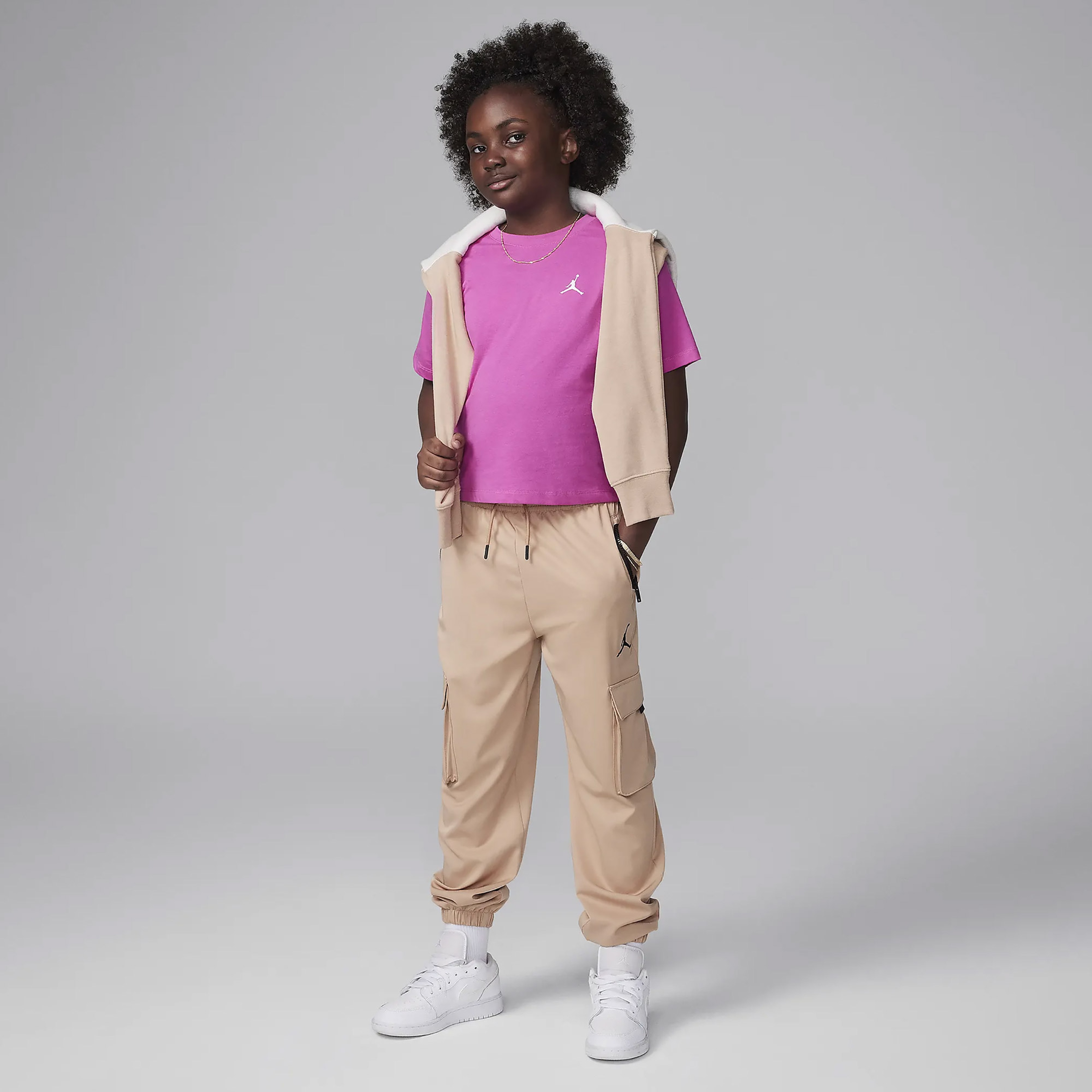 Jordan Jdg Mj Brklyn Essentials Ss Çocuk Pembe T-Shirt