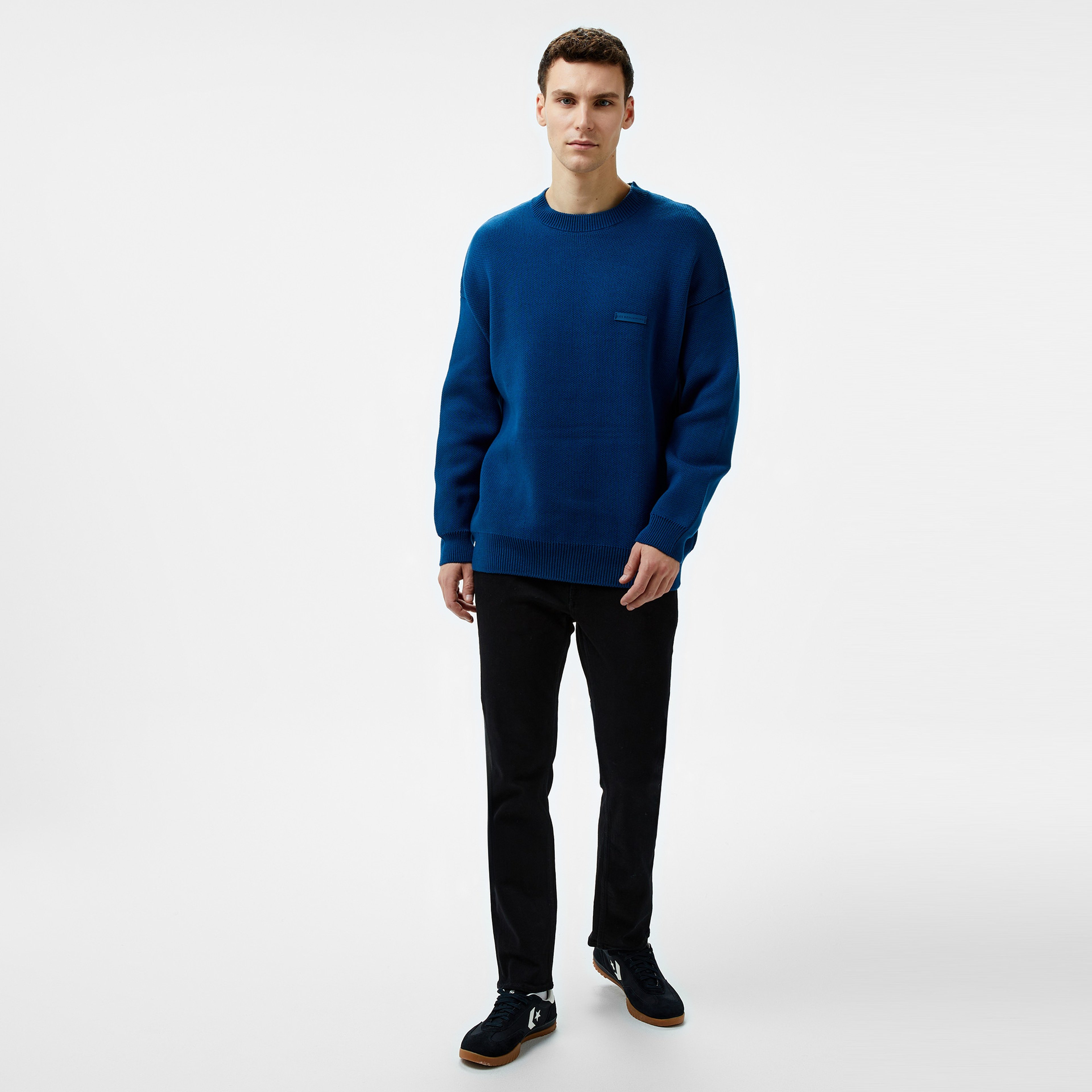 Les Benjamins 302 Erkek Lacivert Sweatshirt
