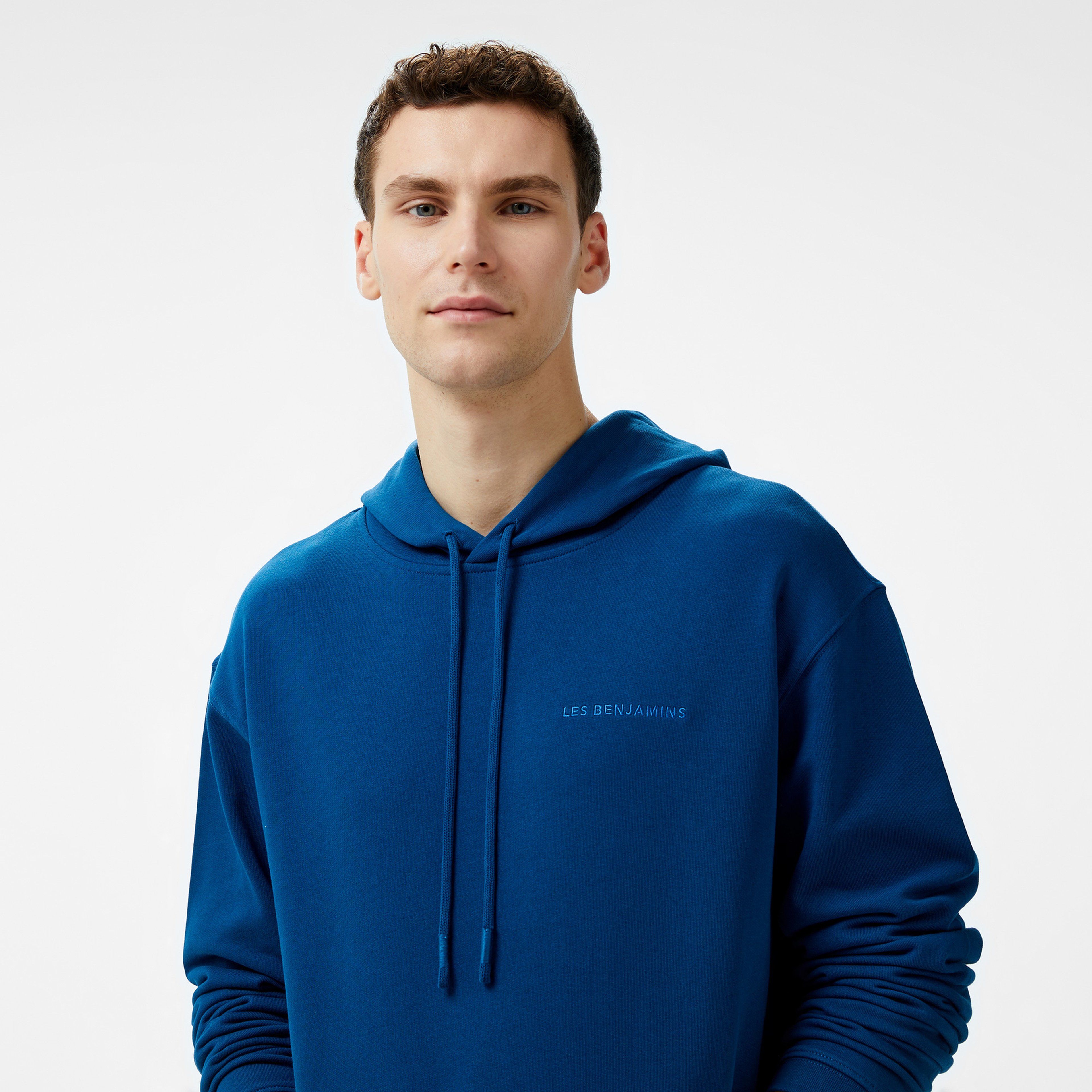 Les Benjamins 302 Erkek Lacivert Hoodie