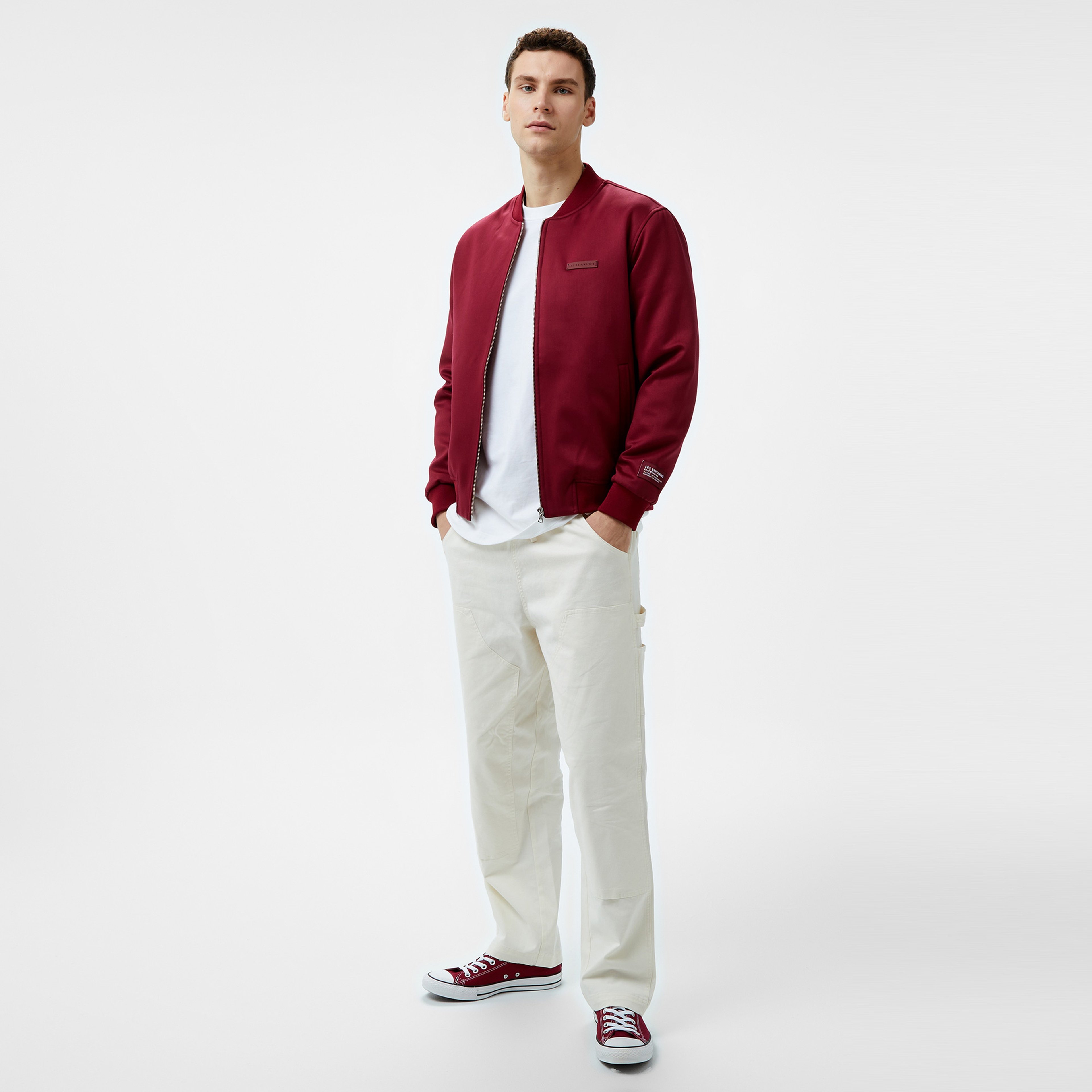 Les Benjamins Bomber 301 Erkek Bordo Ceket