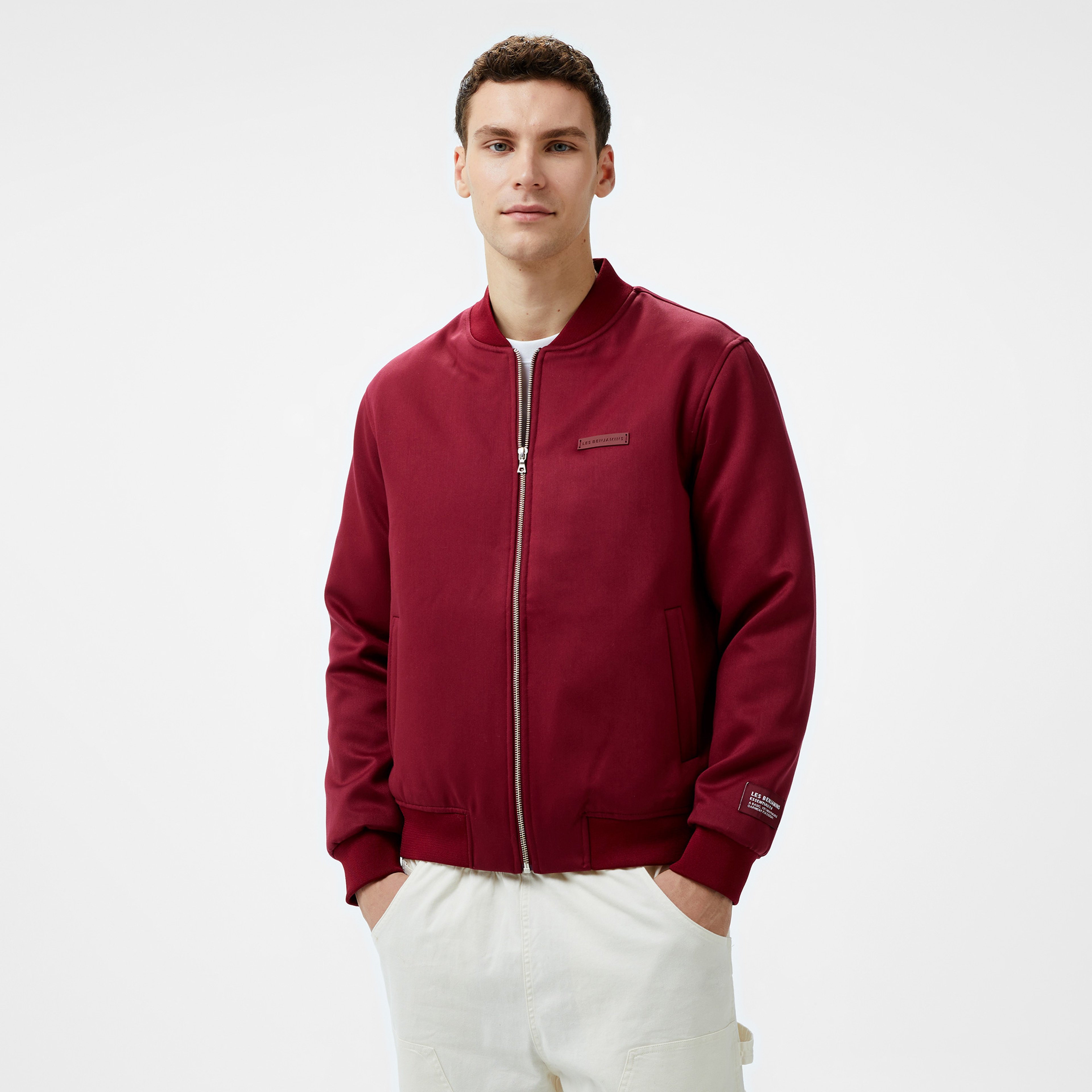 Les Benjamins Bomber 301 Erkek Bordo Ceket