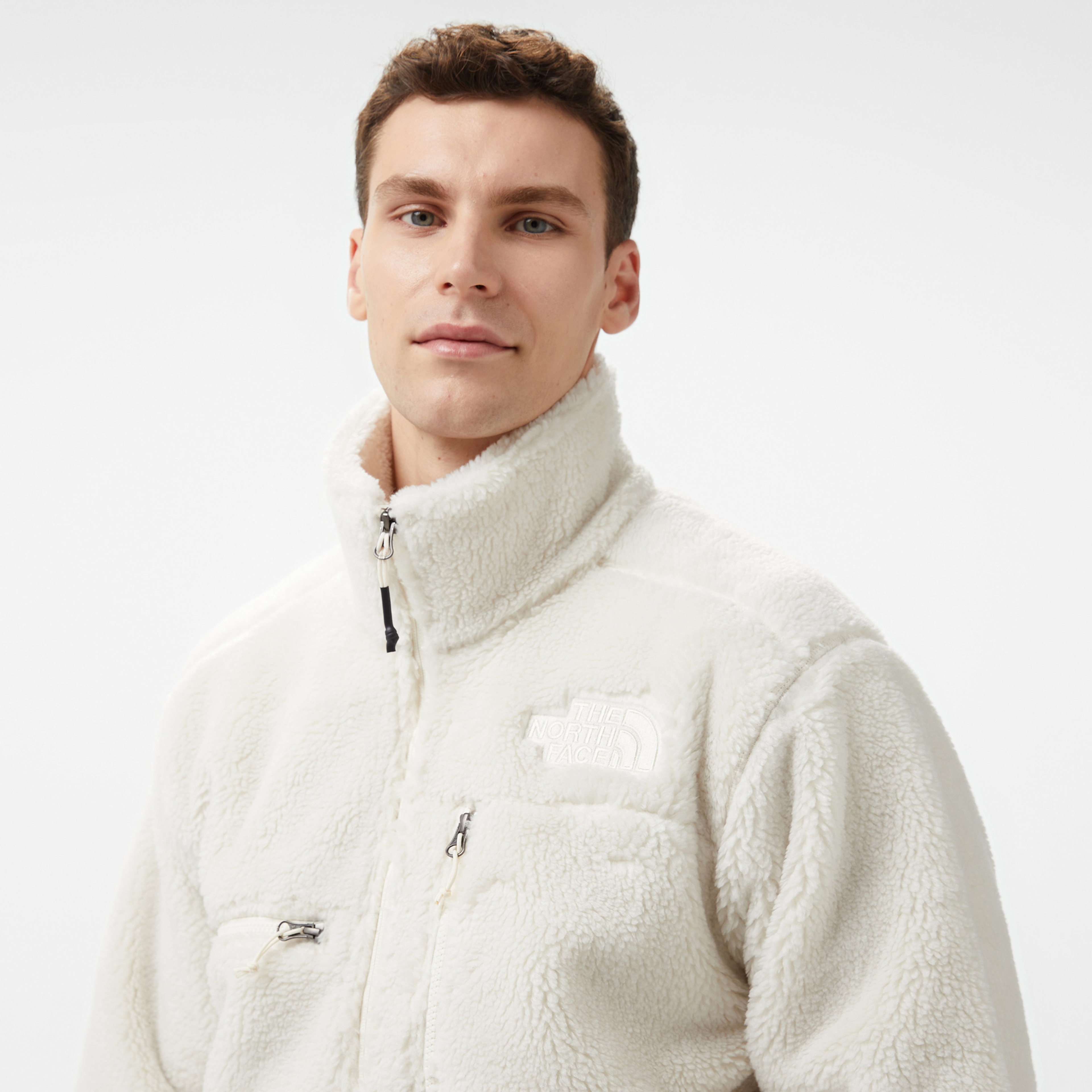 The North Face Denali Erkek Beyaz Ceket