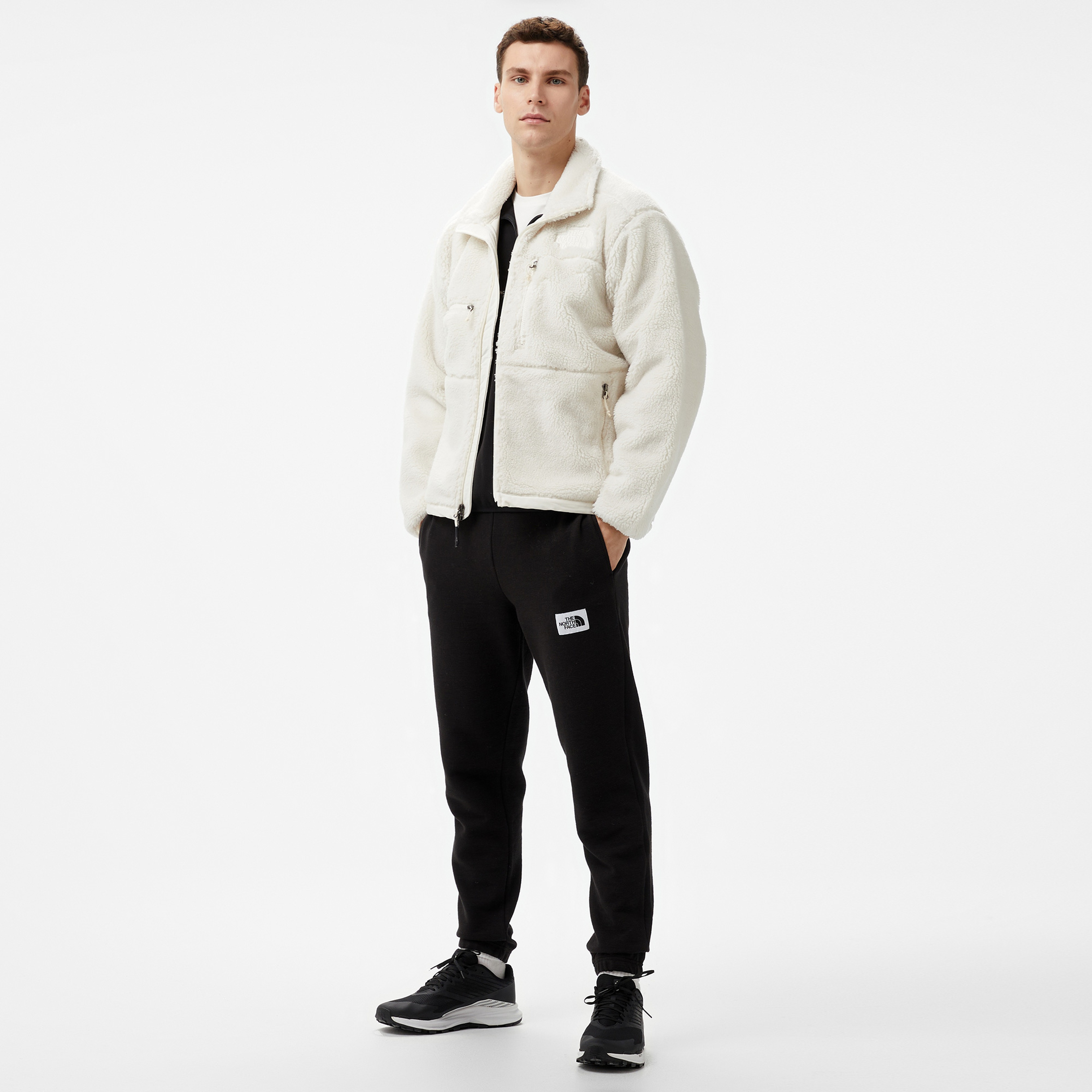 The North Face Denali Erkek Beyaz Ceket