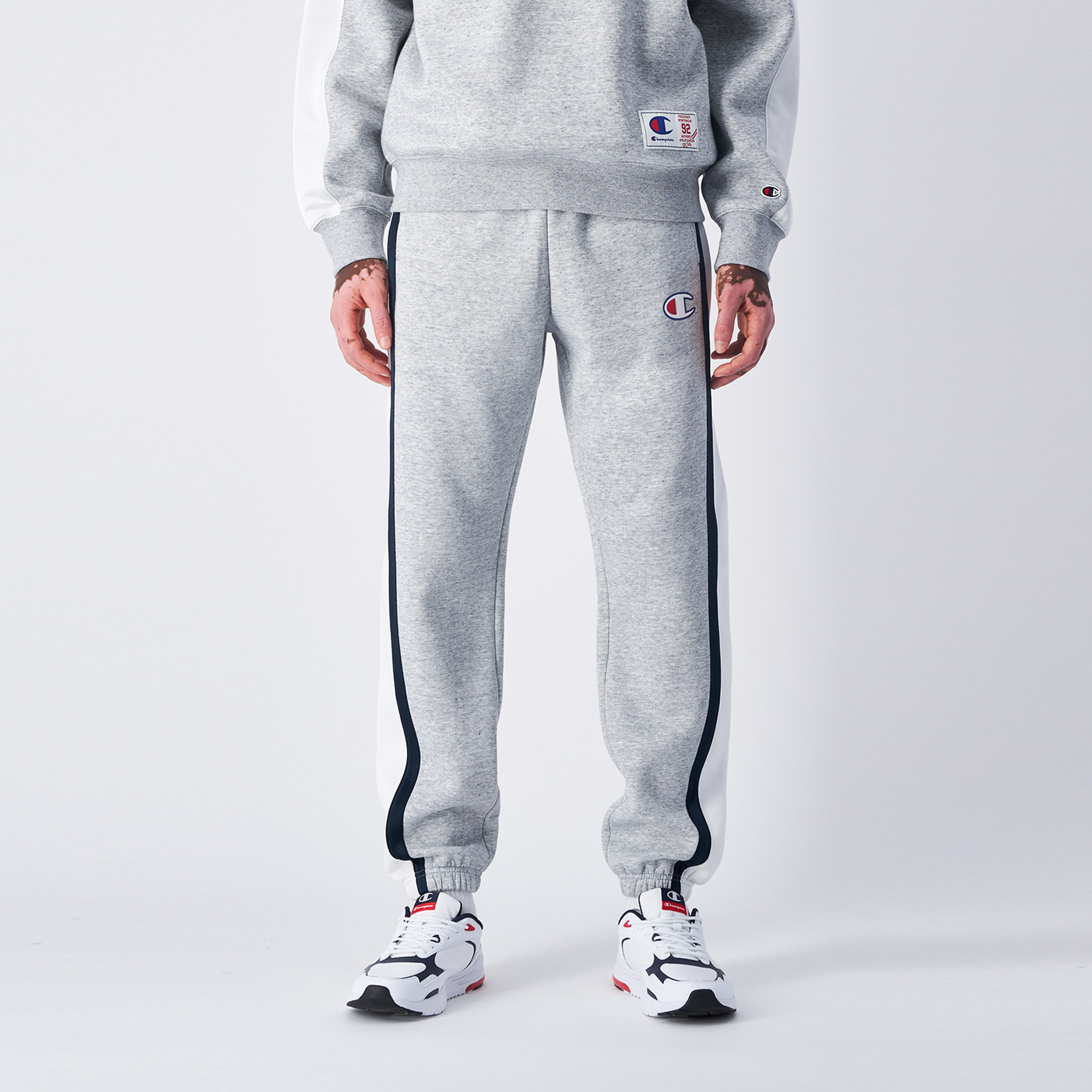 Champion Elastic Cuff Erkek Gri Eşofman Altı