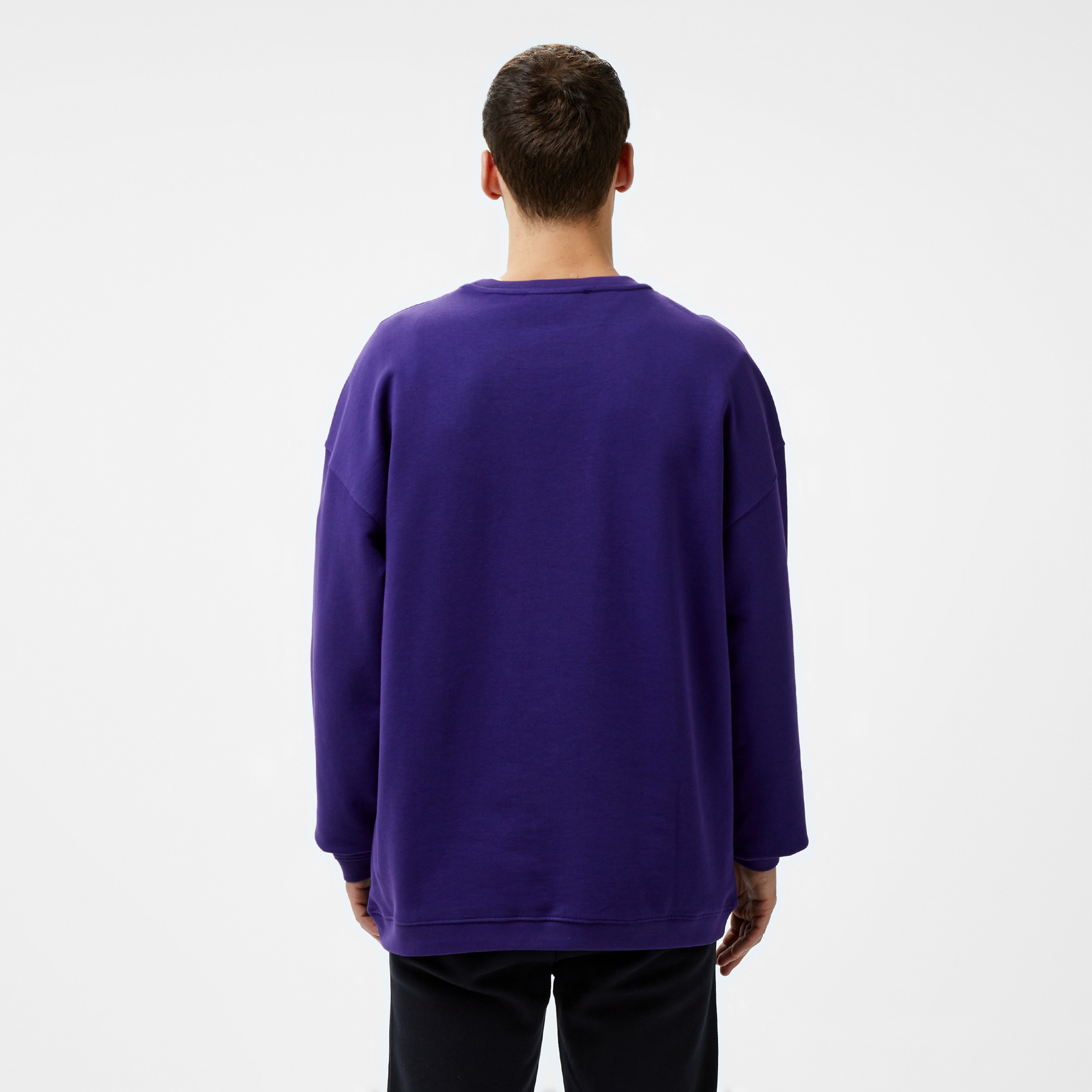 Les Benjamins 303 Erkek Mor Sweatshirt