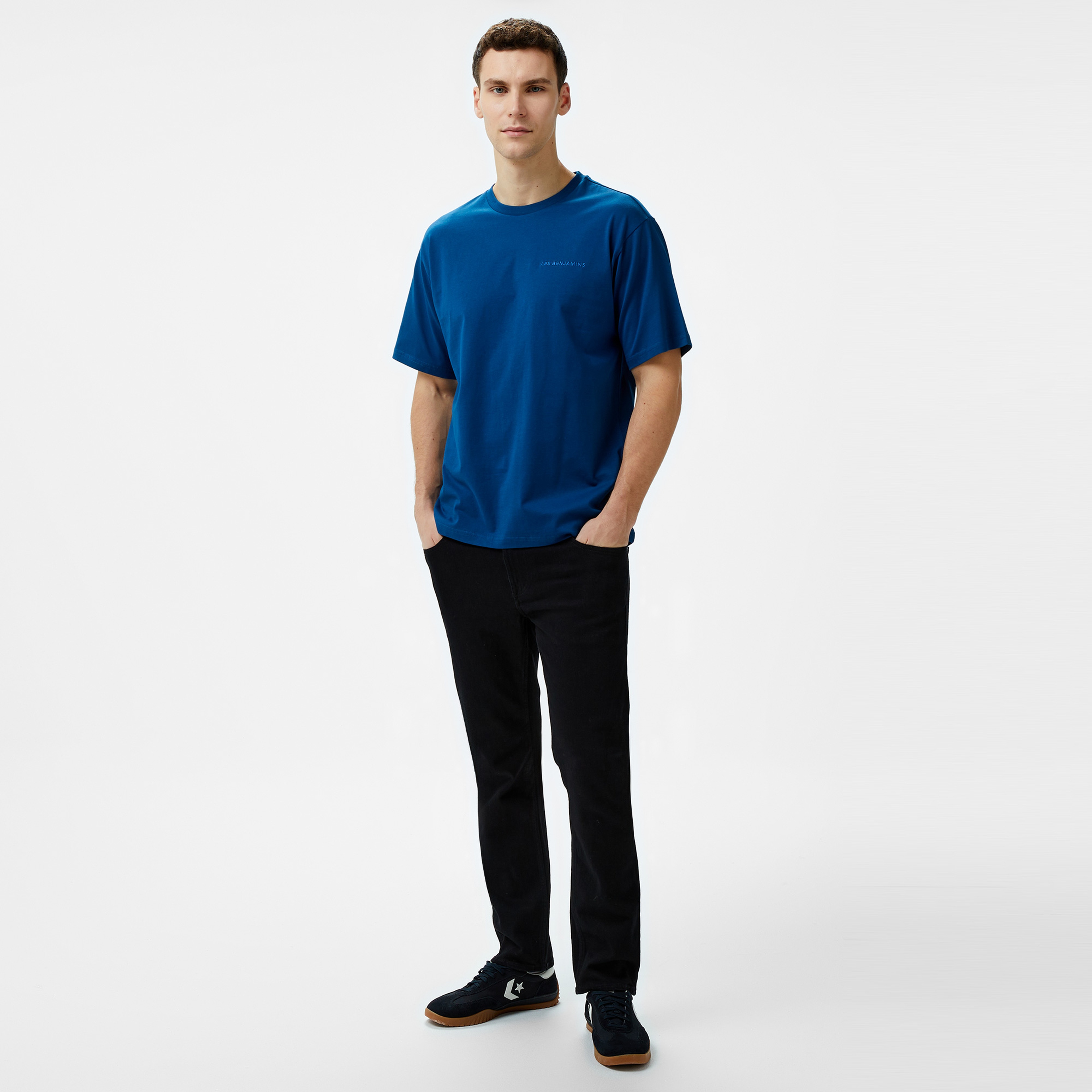 Les Benjamins Sleeve 302 Erkek Lacivert T-Shirt