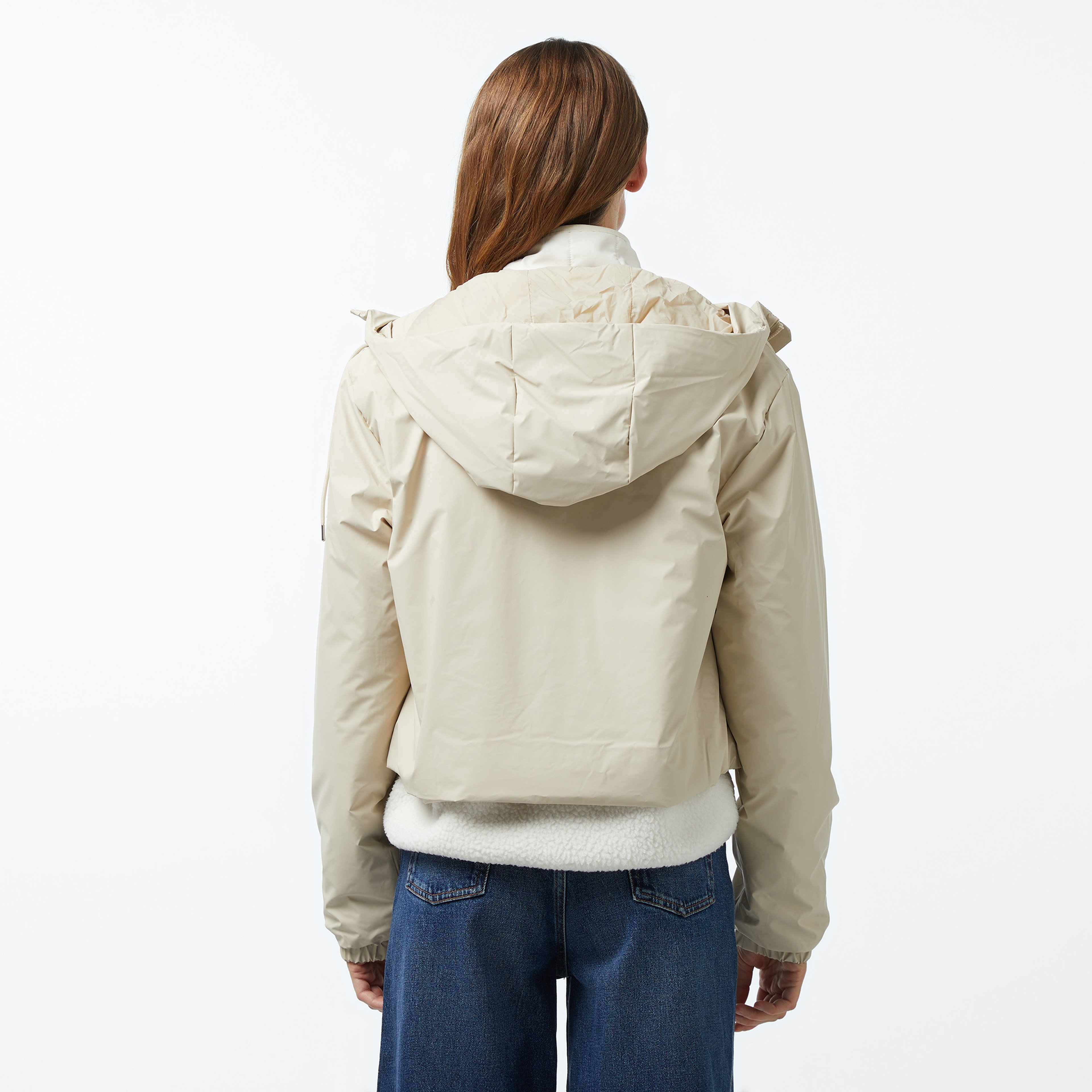 Rains Lohja Short Insulated W3T1 Kadın Krem Yağmurluk