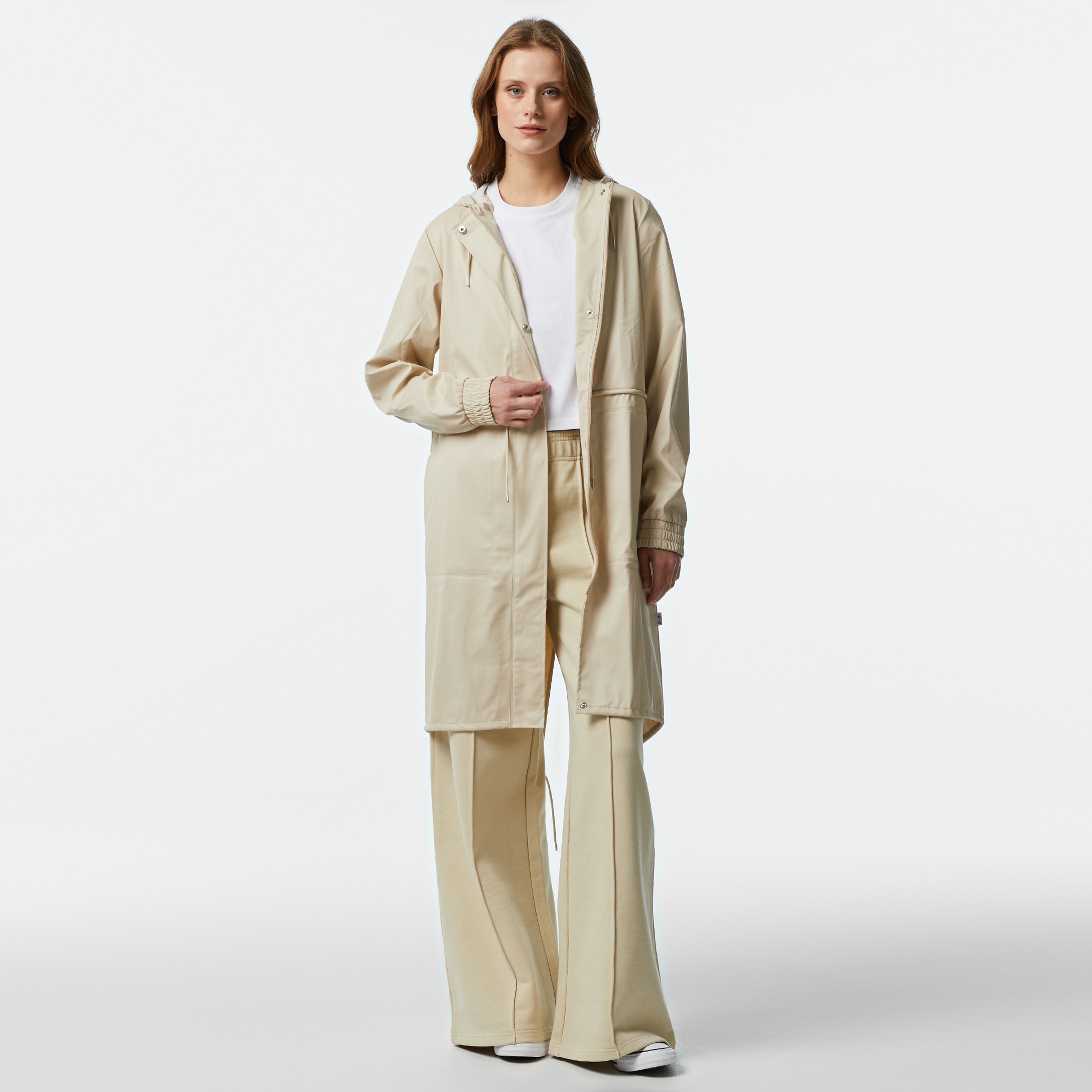 Rains String W Parka W3 Erkek Krem Yağmurluk