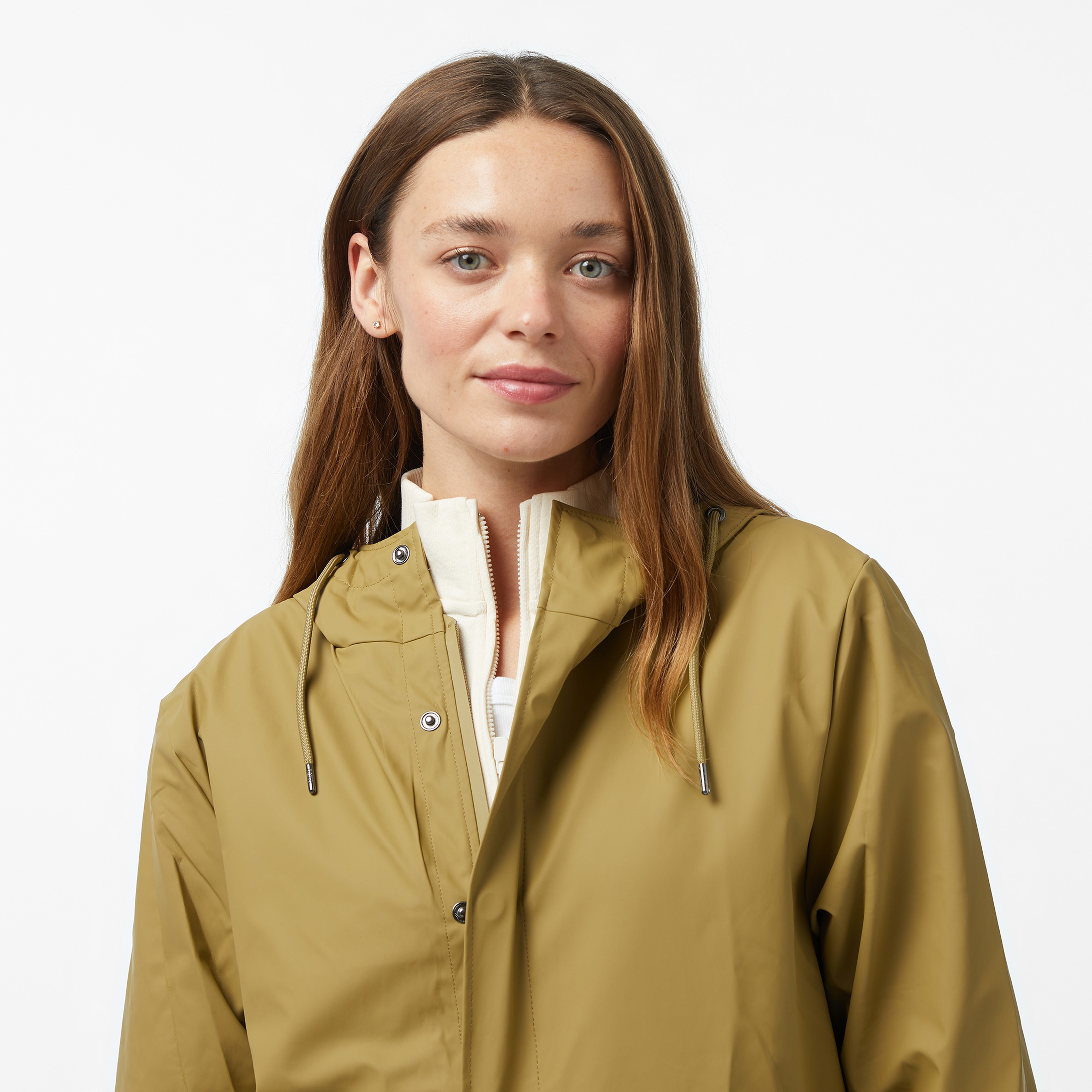 Rains Fishtail W3 Kadın Haki Yağmurluk