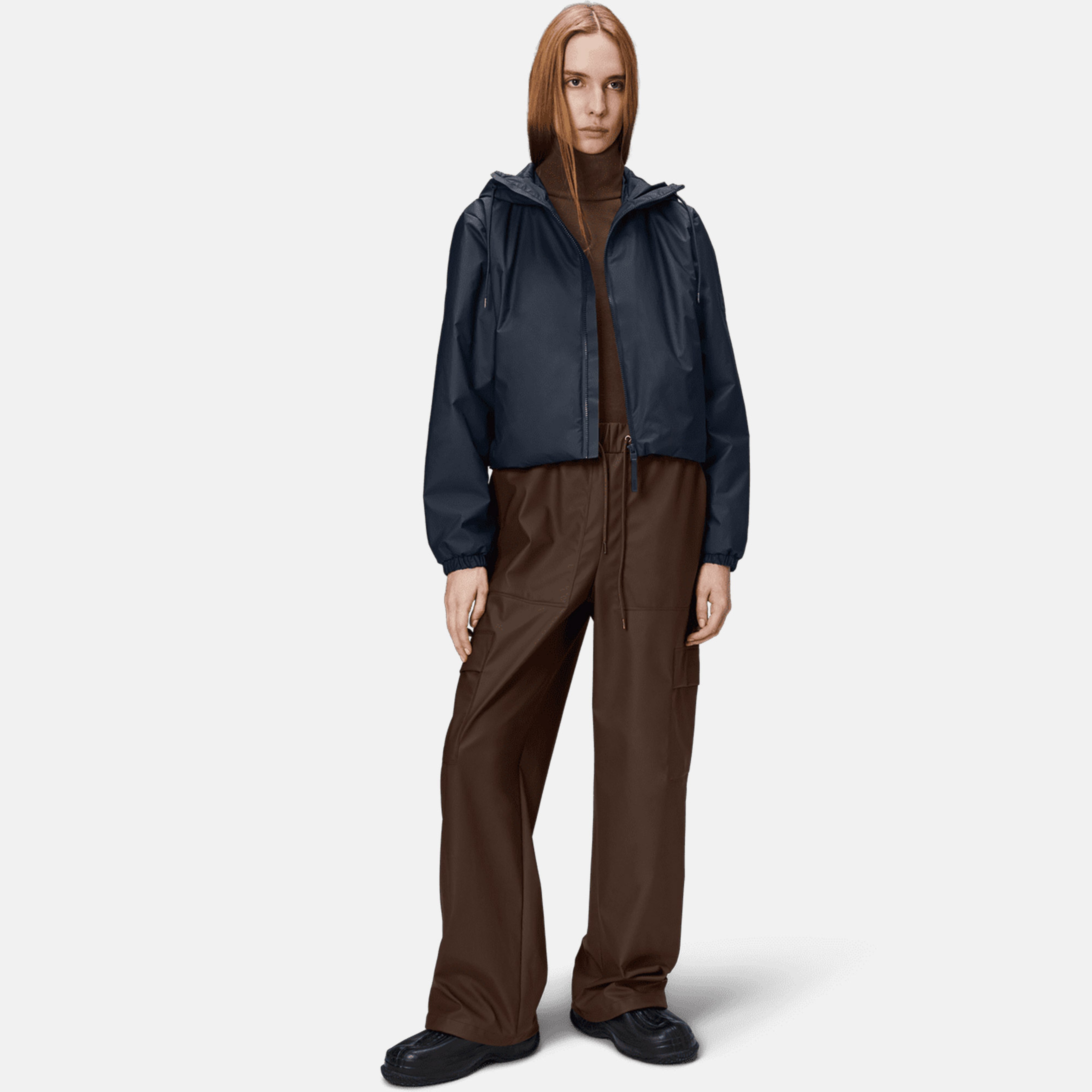 Rains Lohja Short Insulated W3T1 Erkek Lacivert Yağmurluk