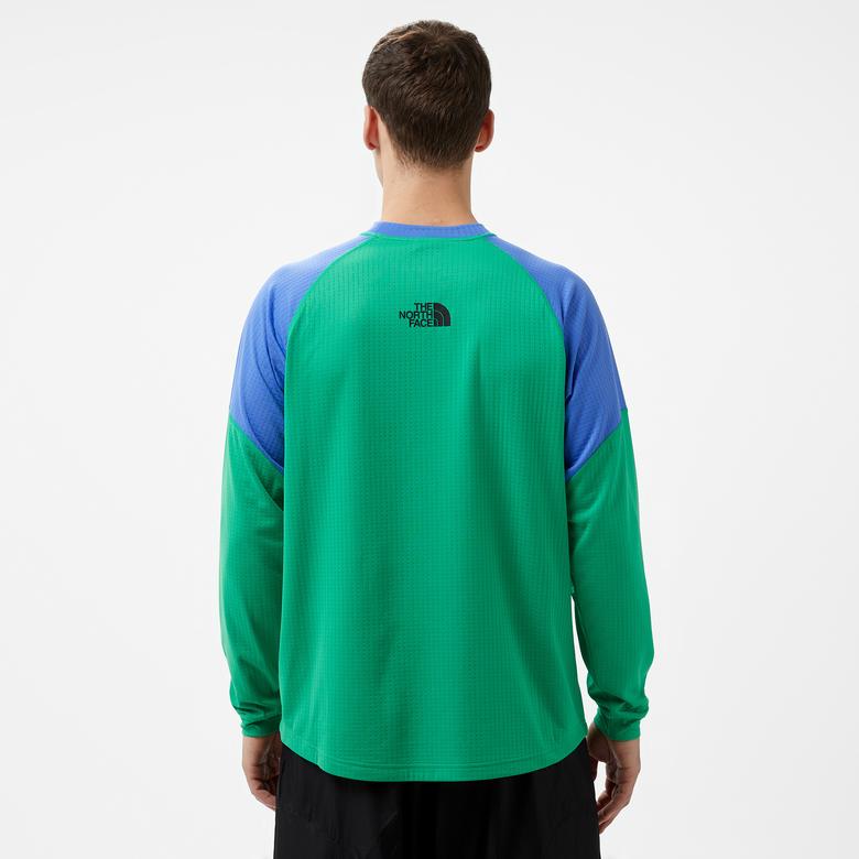 The North Face longsleeve Erkek Yeşil Sweatshirt