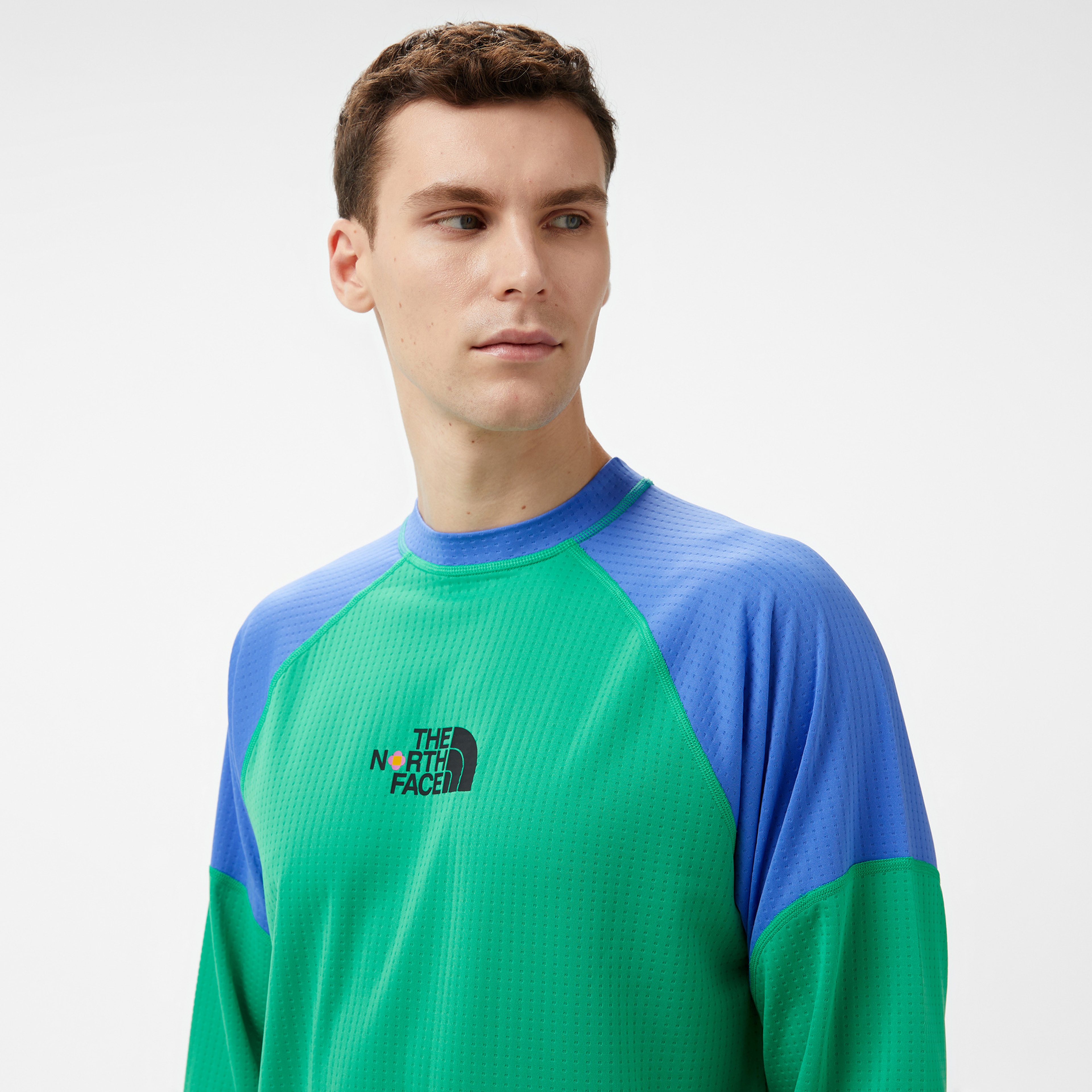 The North Face longsleeve Erkek Yeşil Sweatshirt