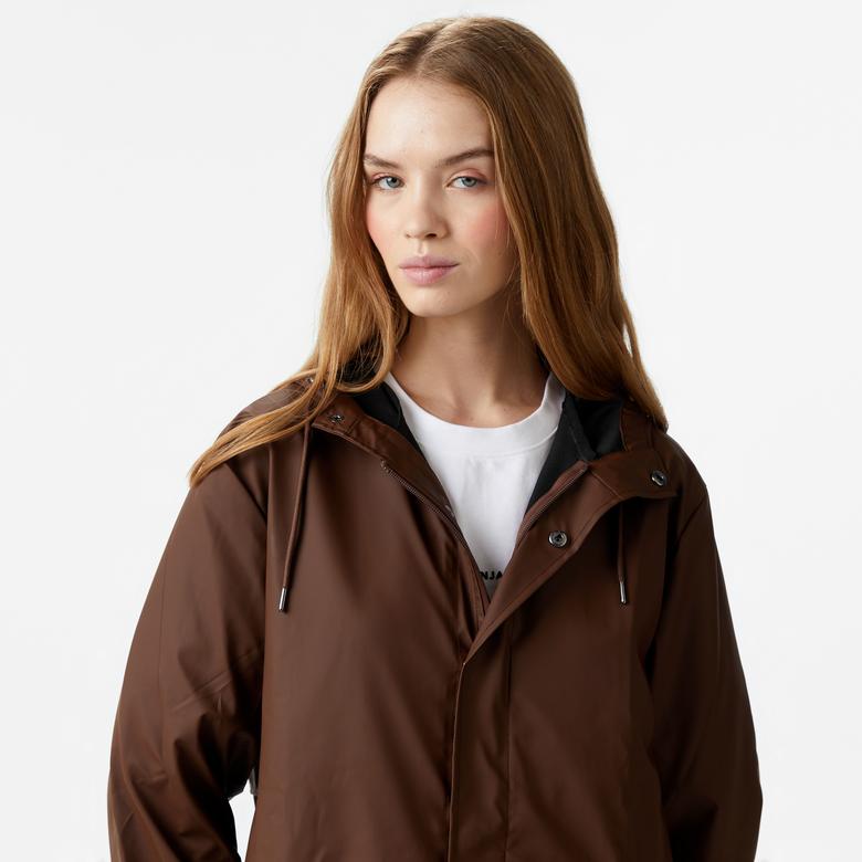 Rains Fishtail Parka W3 Erkek Kahverengi Yağmurluk