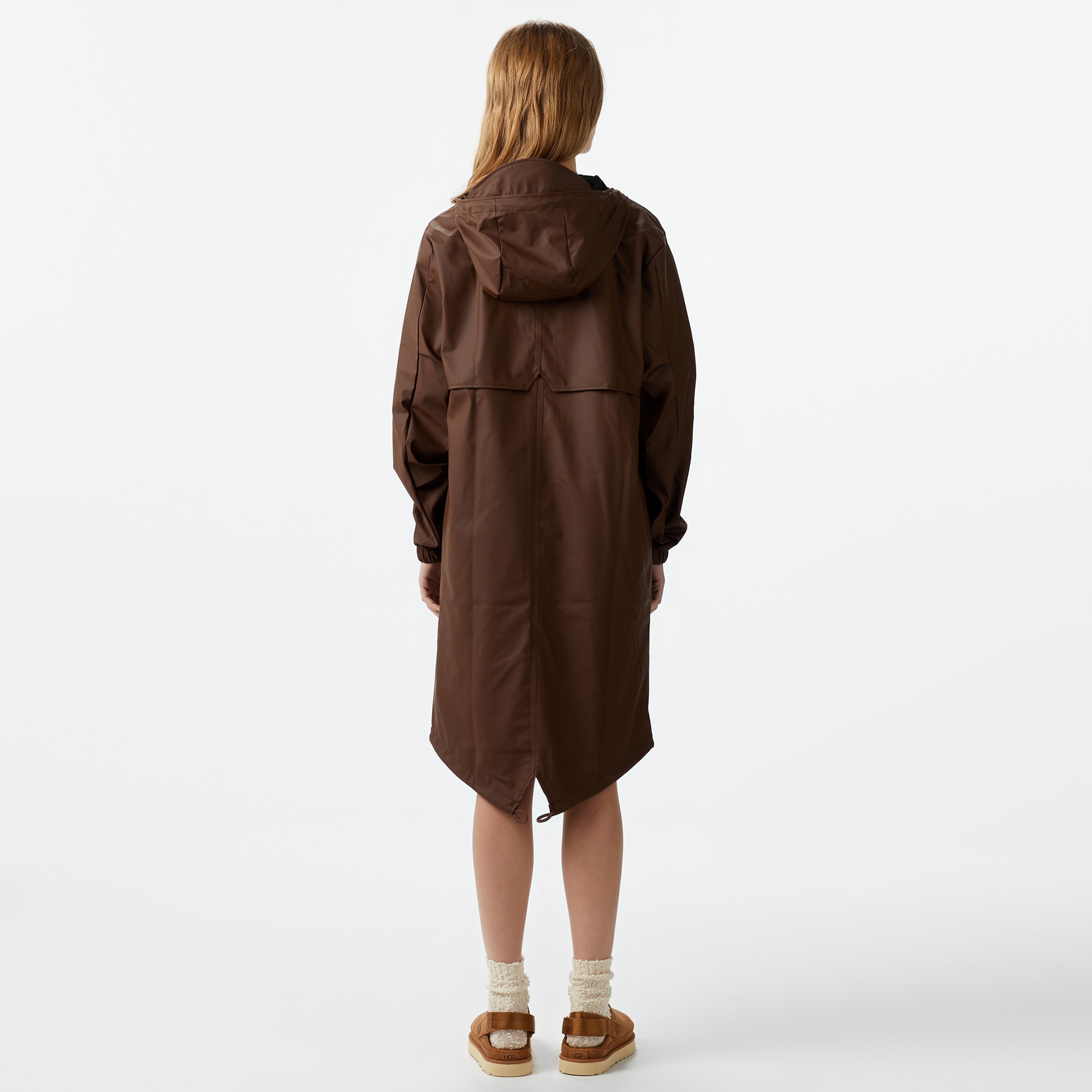 Rains Fishtail Parka W3 Erkek Kahverengi Yağmurluk