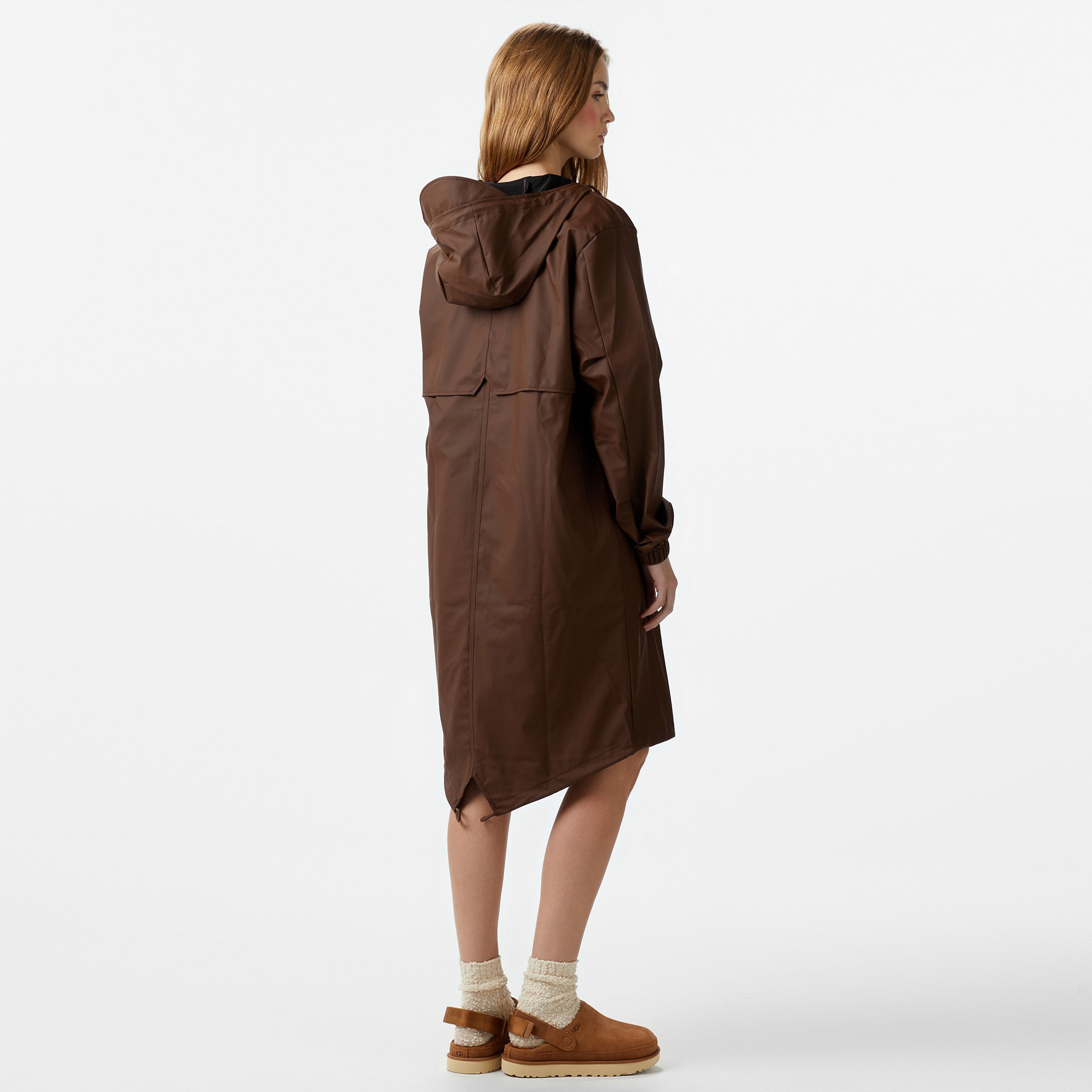 Rains Fishtail Parka W3 Erkek Kahverengi Yağmurluk