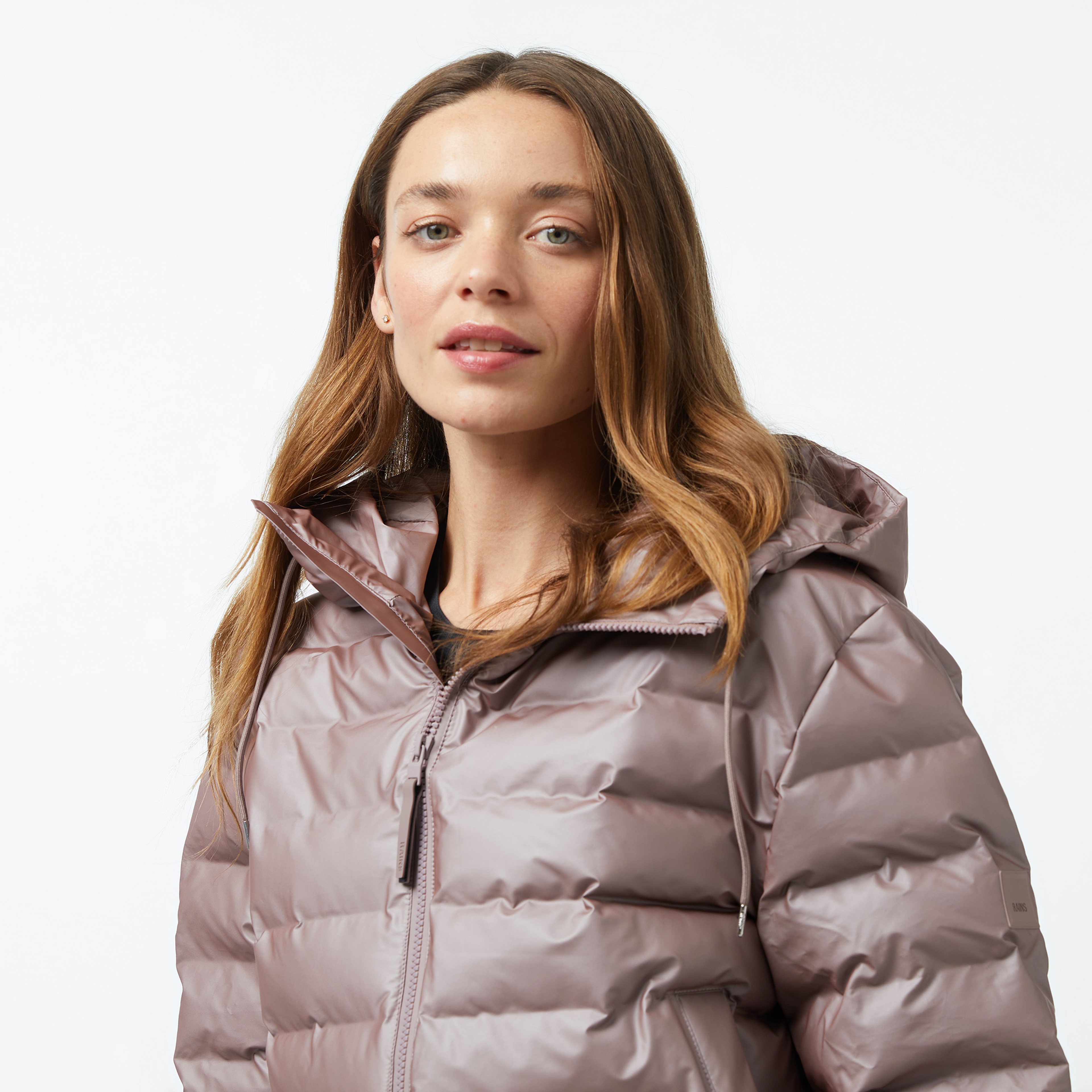 Rains Lohja Puffer W3T2 Kadın Pembe Mont