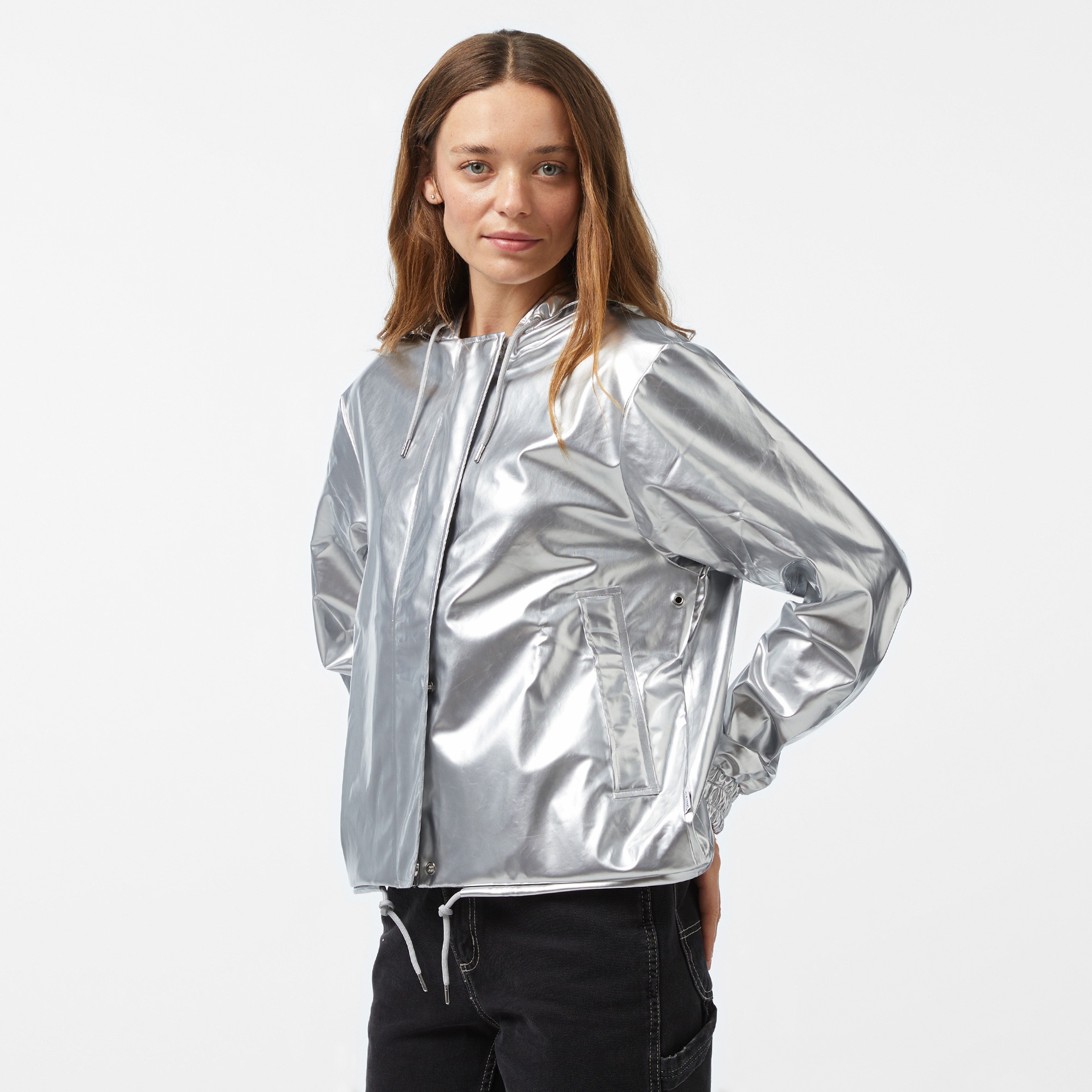 Rains String W W3 Kadın Gri Yağmurluk