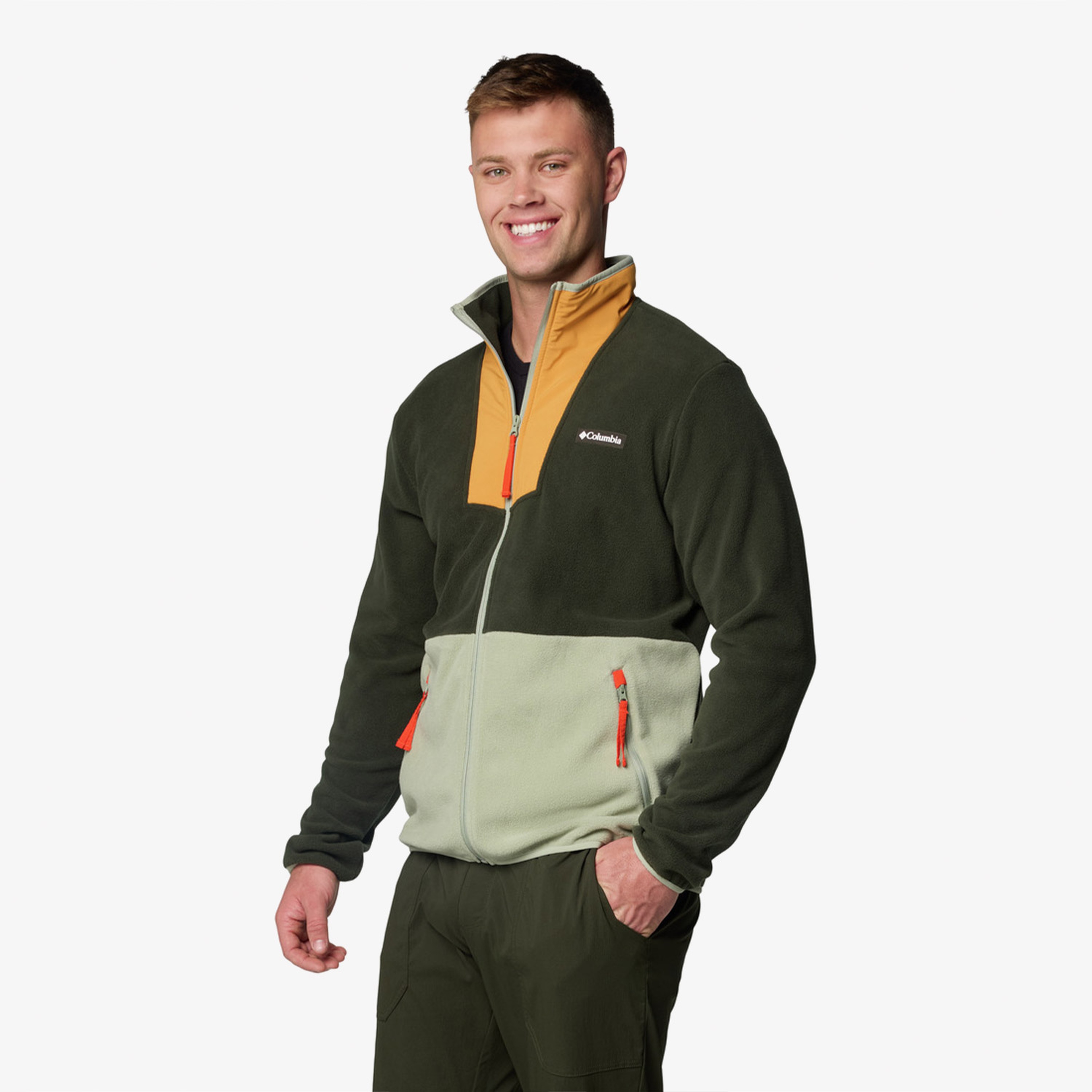 Columbia Sequoia Grove Full Zip Fleece Erkek Yeşil MontSAM0596