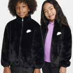 Nike Nkn Faux Fur Çocuk Siyah Mont