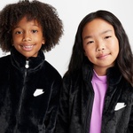Nike Nkn Faux Fur Çocuk Siyah Mont