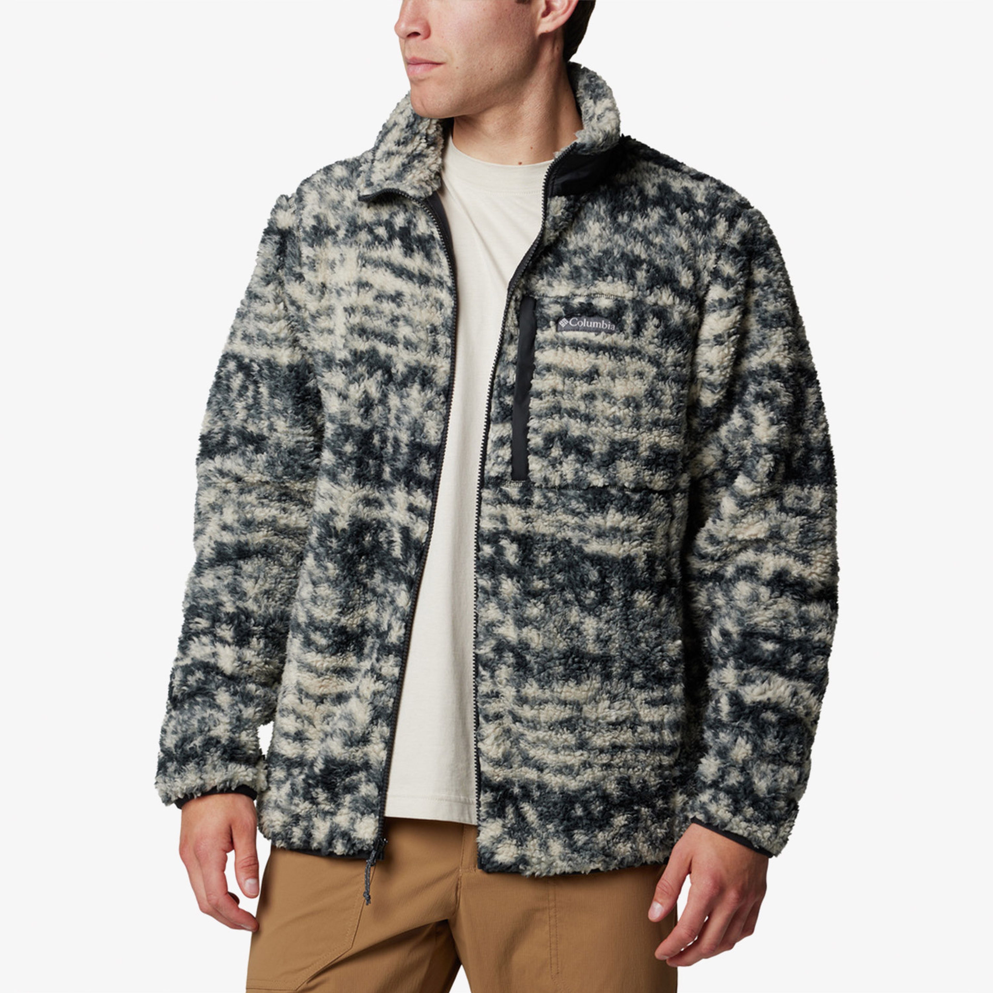 Columbia Winter Pass Printed Fleece Erkek Krem Mont