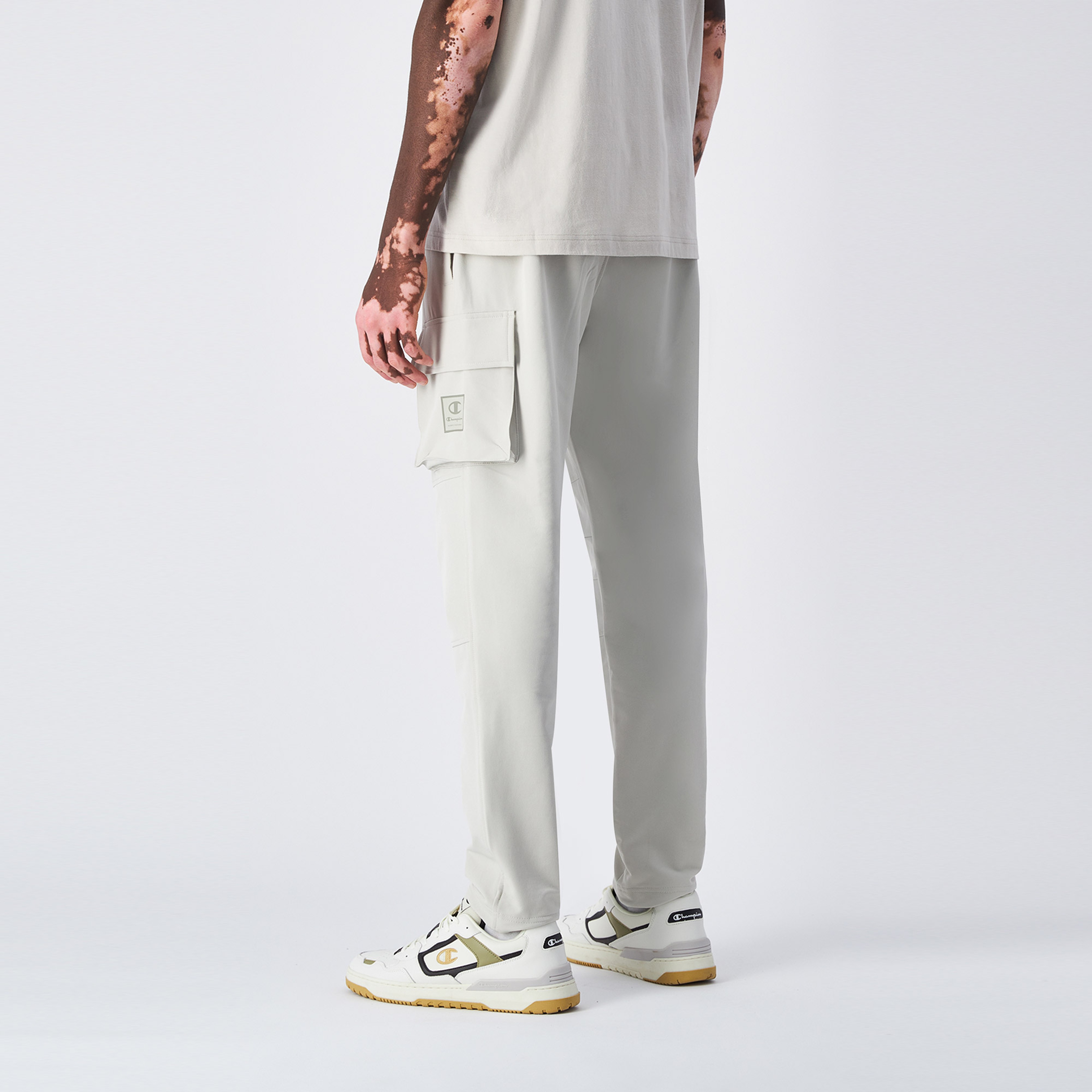 Champion Elastic Cuff Cargo Erkek Krem Pantolon