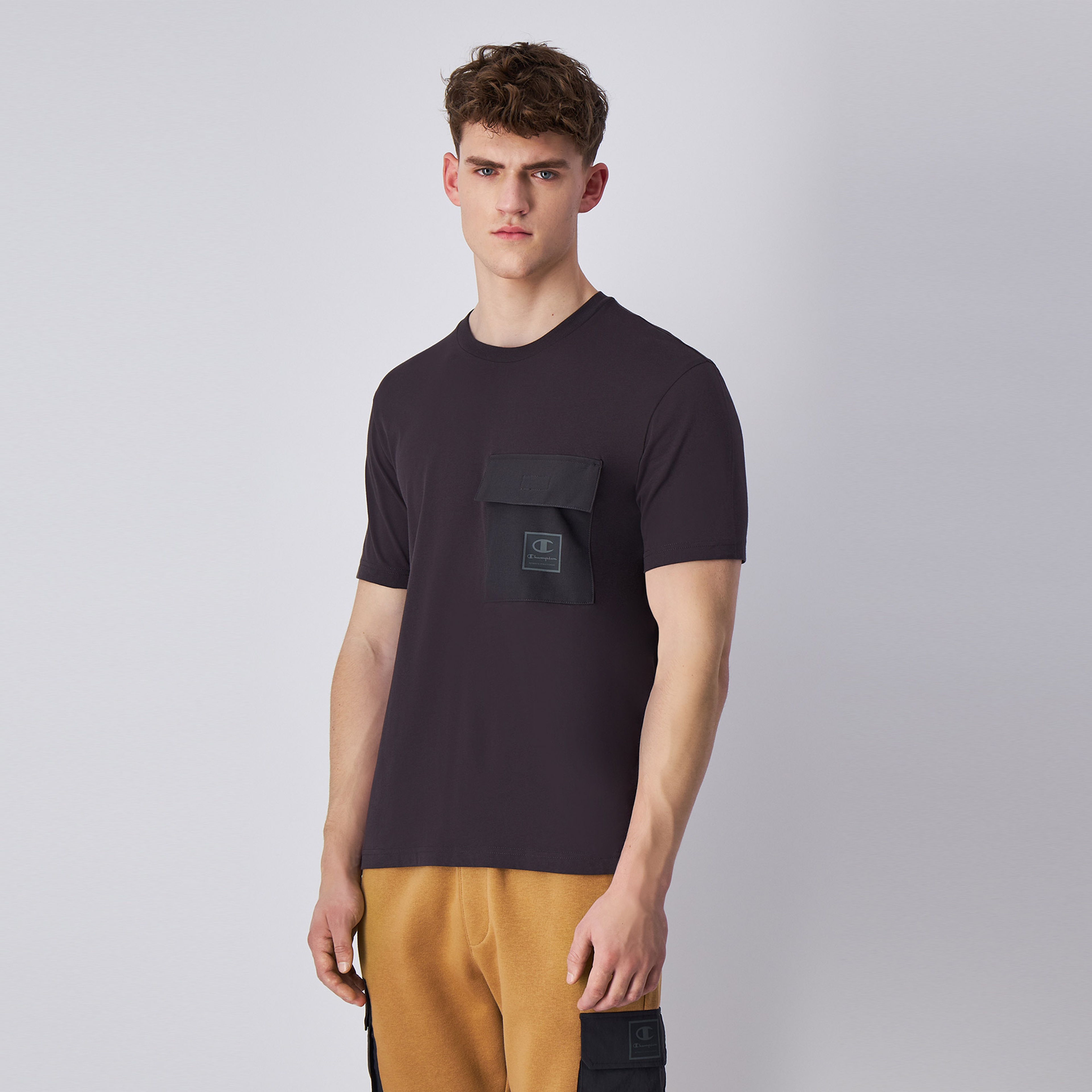 Champion Crewneck Erkek Siyah T-Shirt