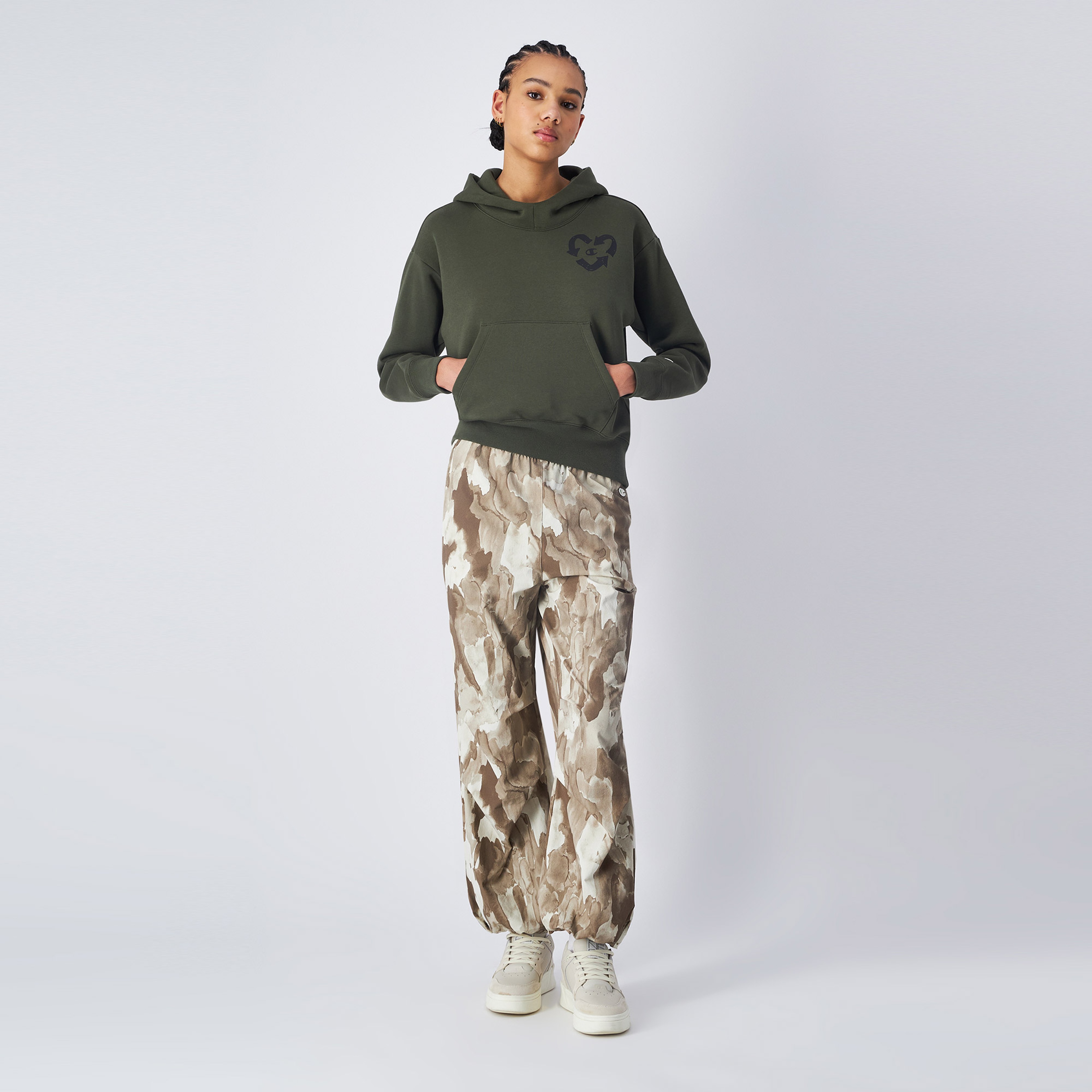 Champion Parachute Kadın Krem Pantolon