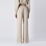 Champion Wide Leg Kadın Krem Eşofman Altı