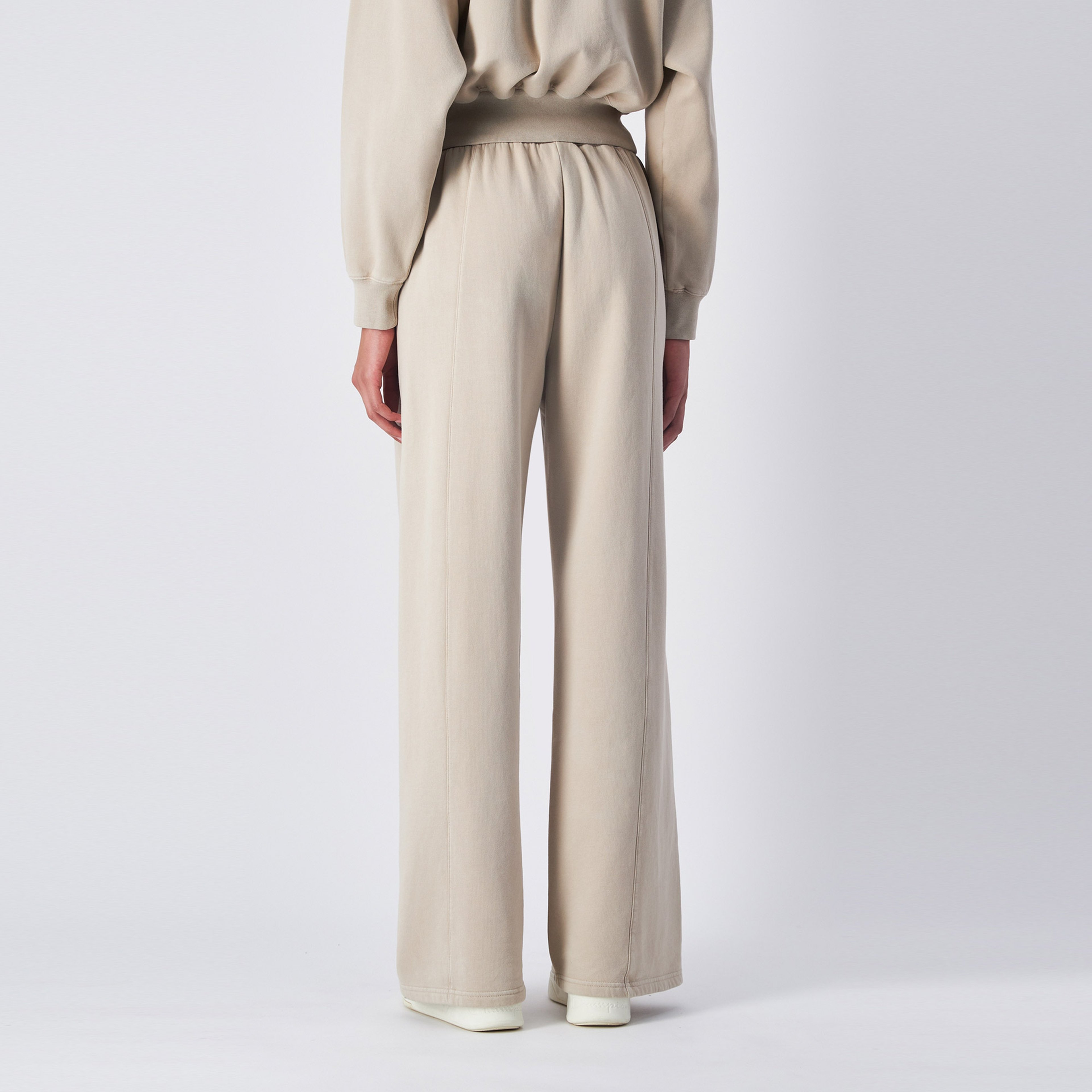 Champion Wide Leg Kadın Krem Eşofman Altı