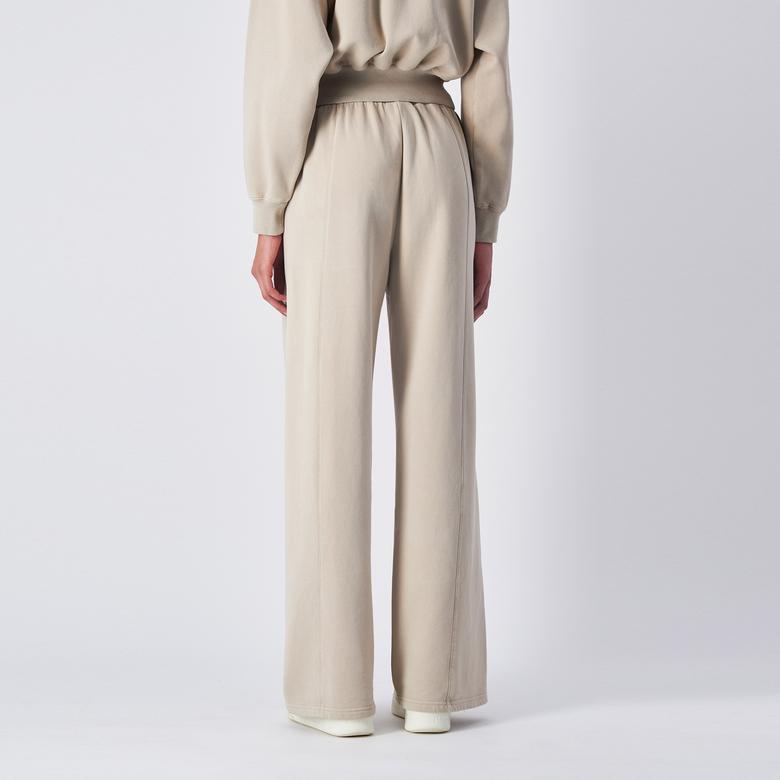 Champion Wide Leg Kadın Krem Eşofman Altı
