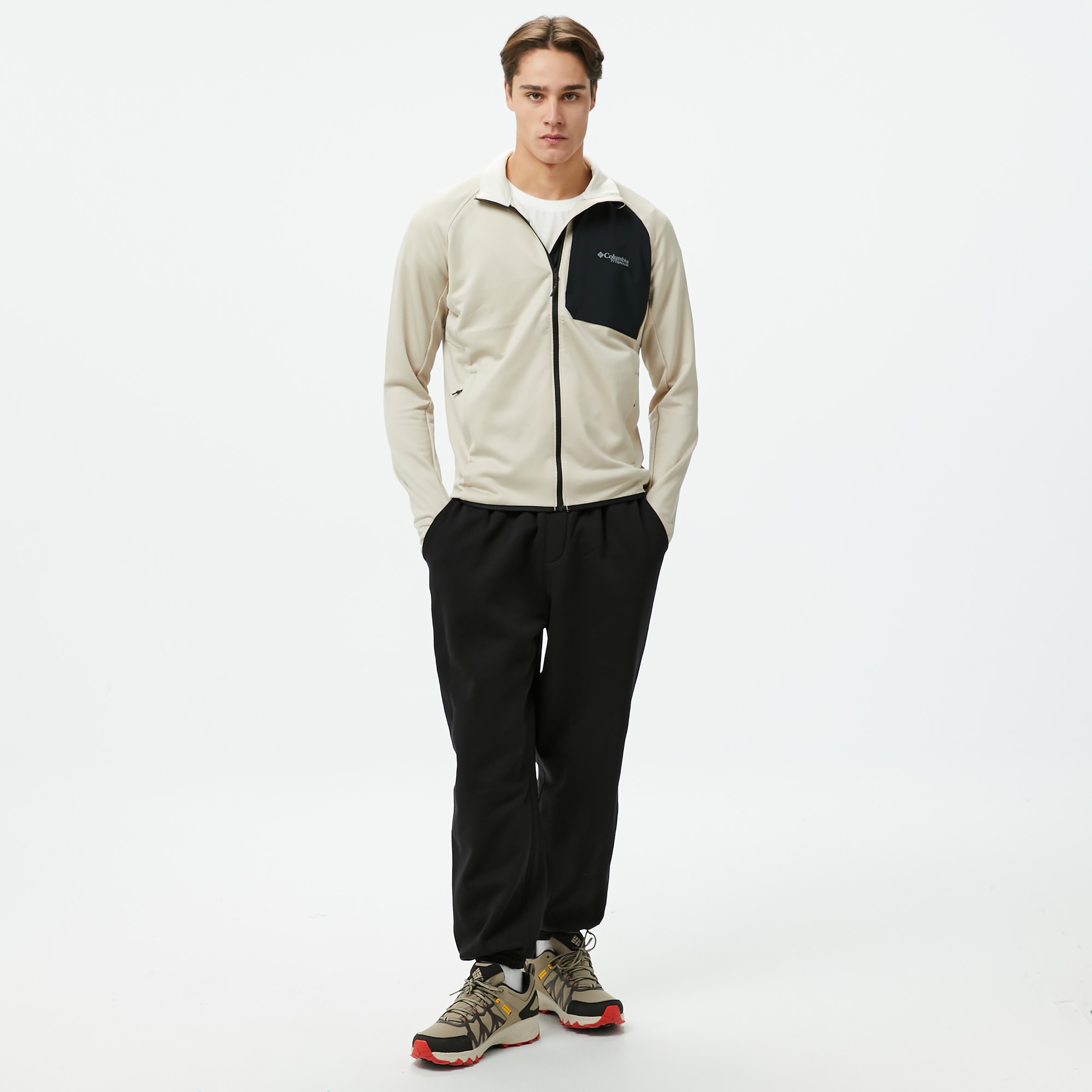 Columbia Triple Canyon Grid Fleece Fz Kadın Bej Mont